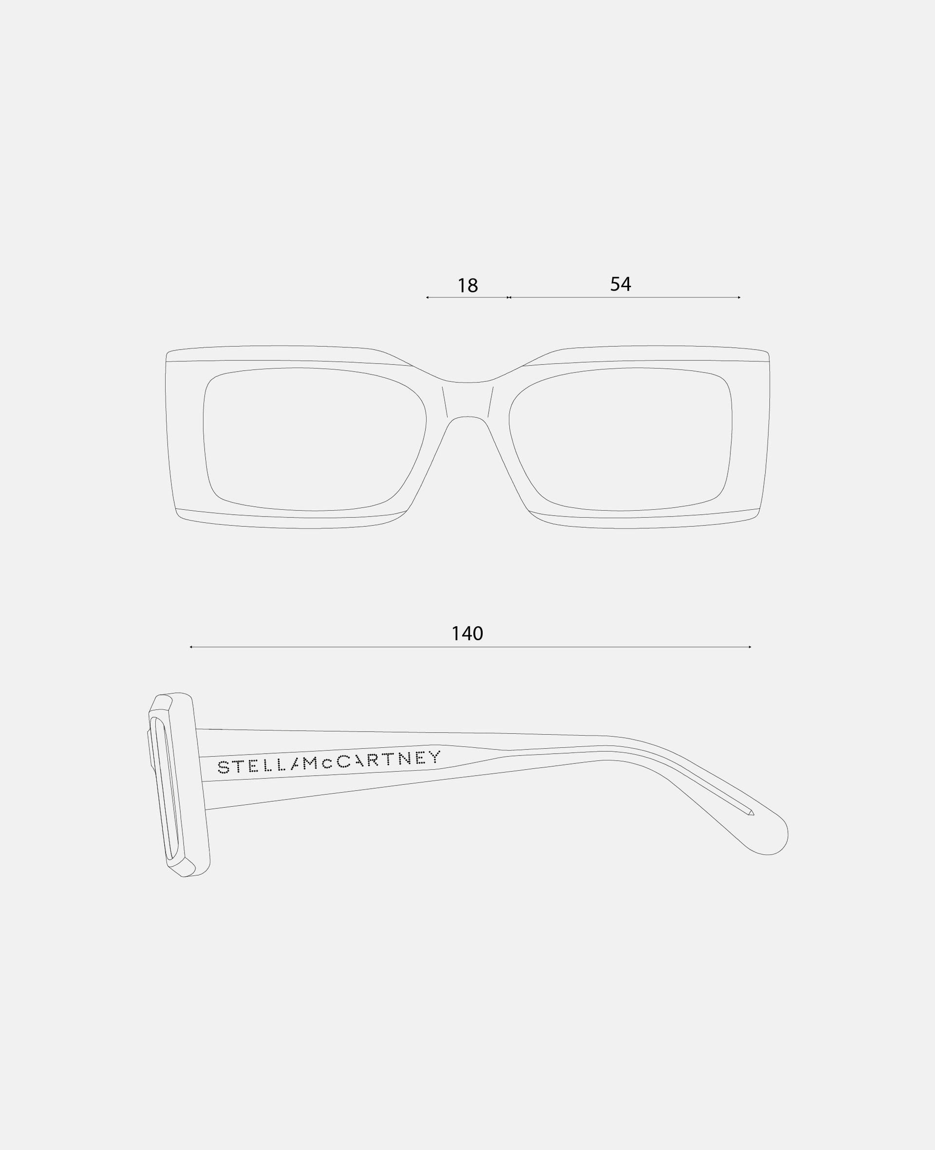 Logo-Engraved Rectangular Sunglasses-黑色-large Logo-Engraved Rectangular Sunglasses-黑色-large image number 3