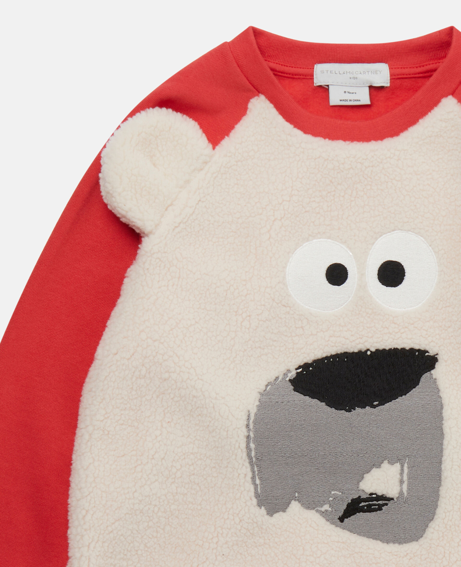 Polar Bear Fleece Sweatshirt-Red-large image number 1