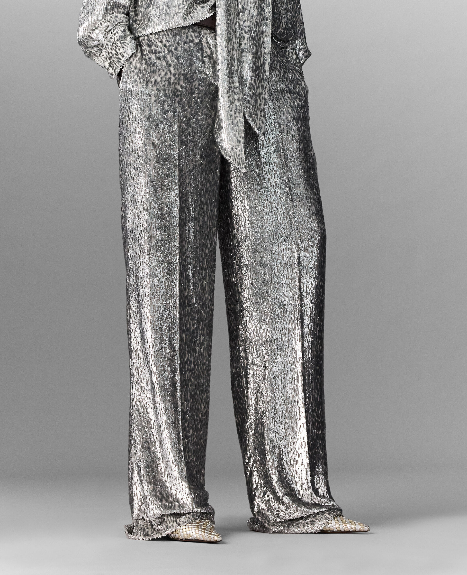 Fil Coupe Trousers-Silver-large image number 4