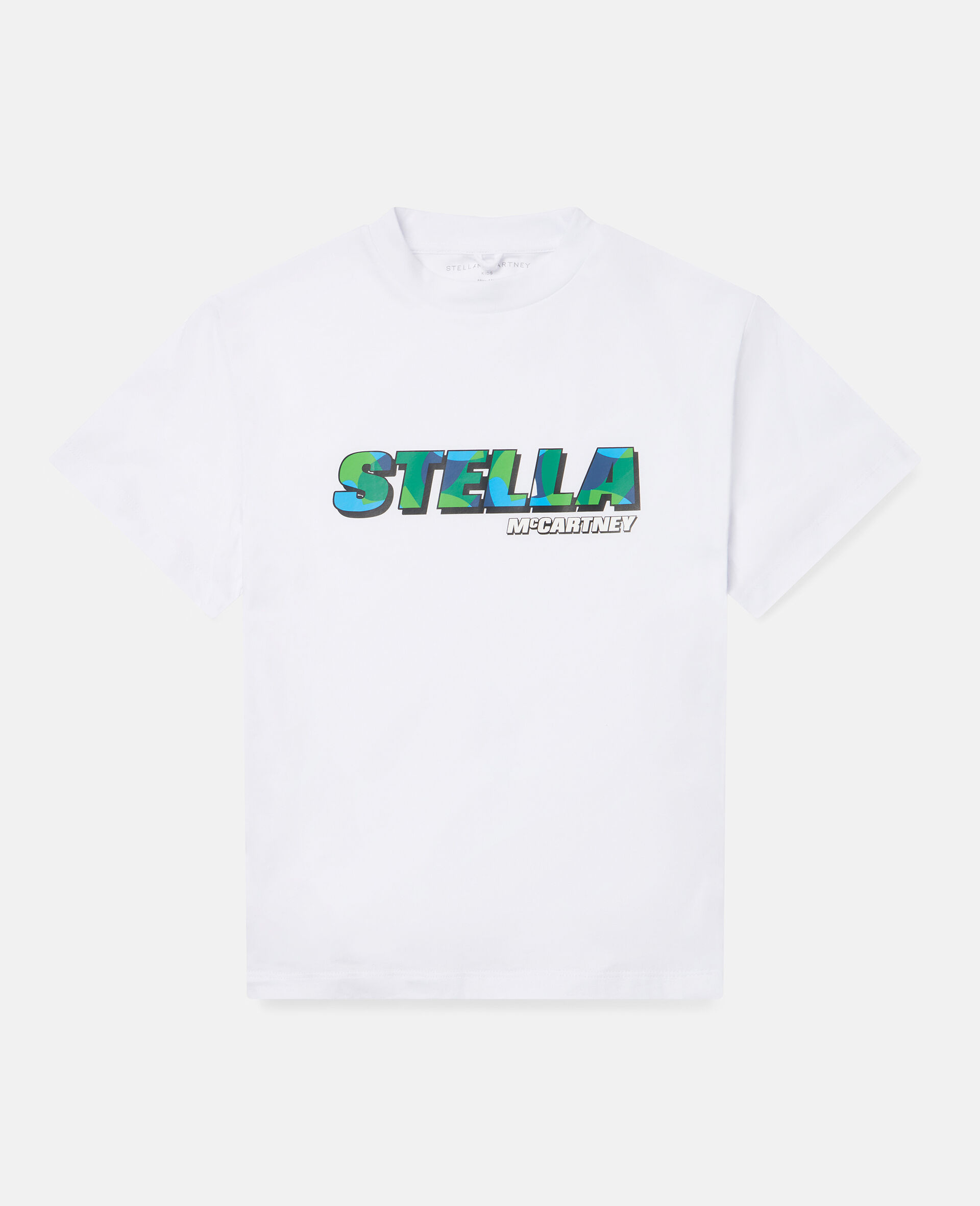 Stella McCartney Logo Cotton Top-White-large image number 0