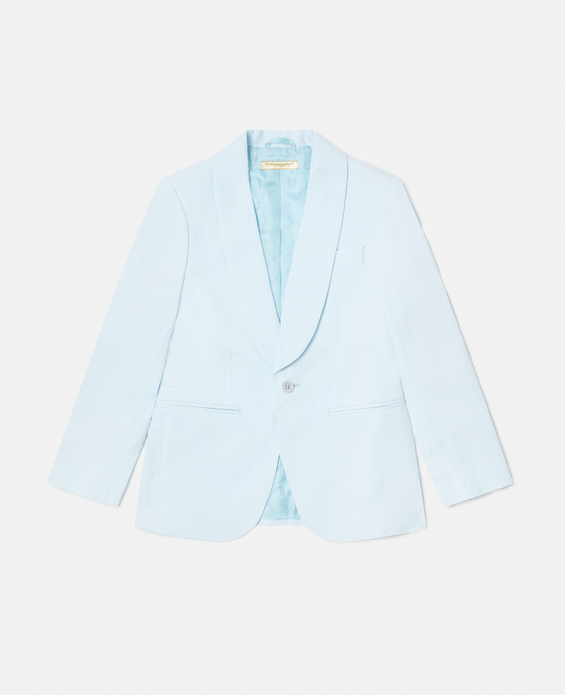Blazer a doublure logo-Bleu-large image number 0
