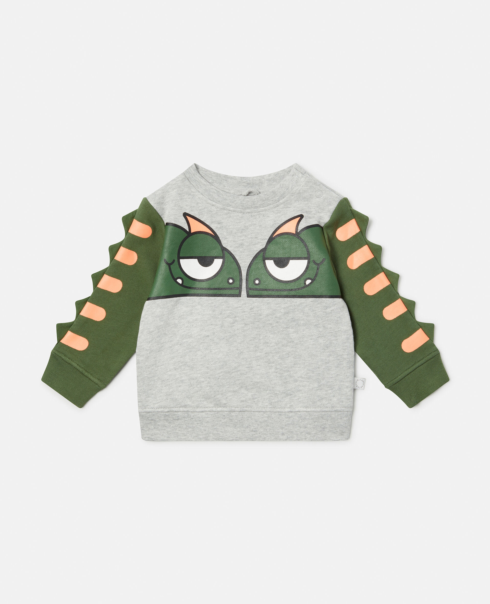 Sweatshirt mit Gecko Print-Grau-large image number 0