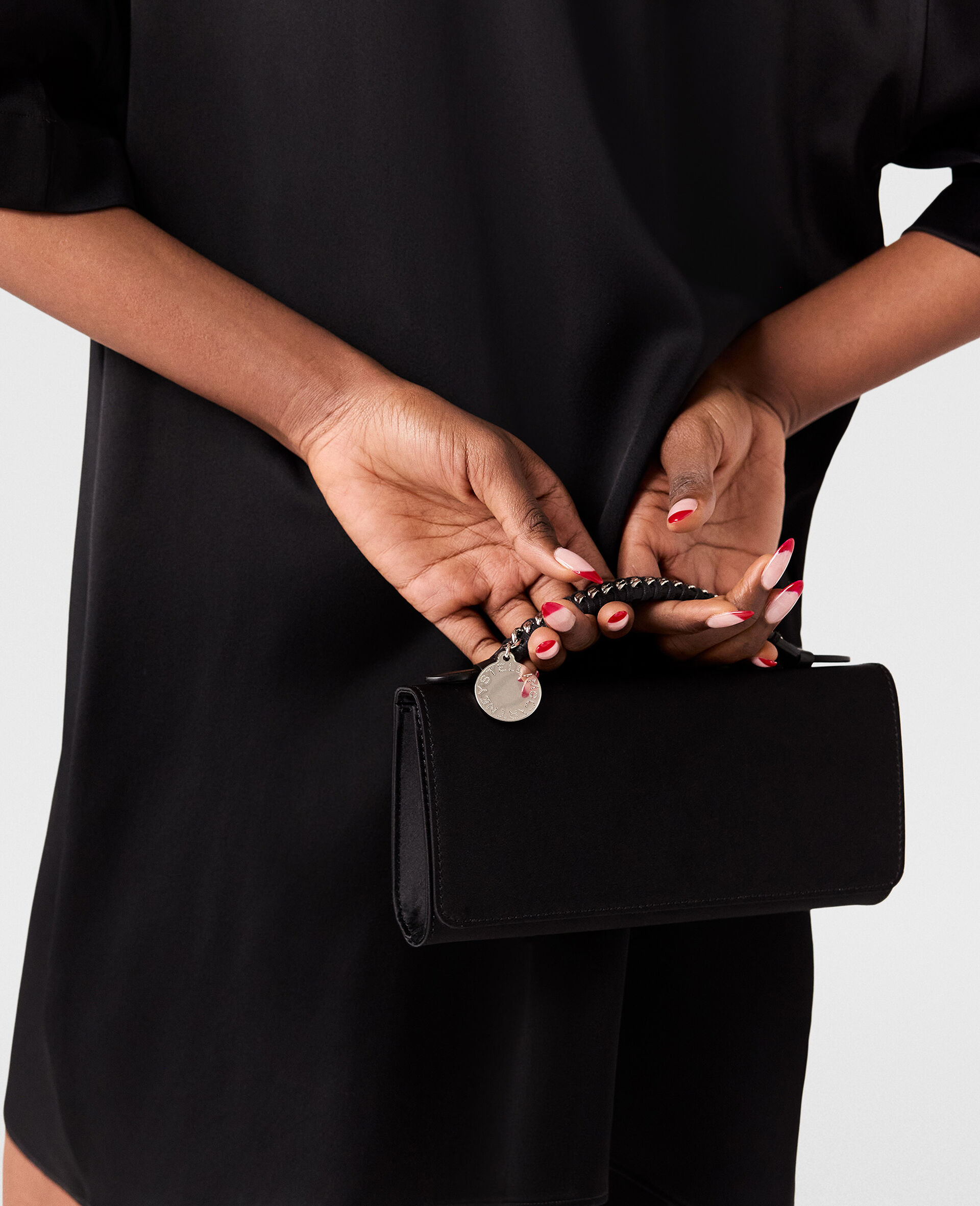 Falabella Crossbody Clutch Bag-Black-large image number 5