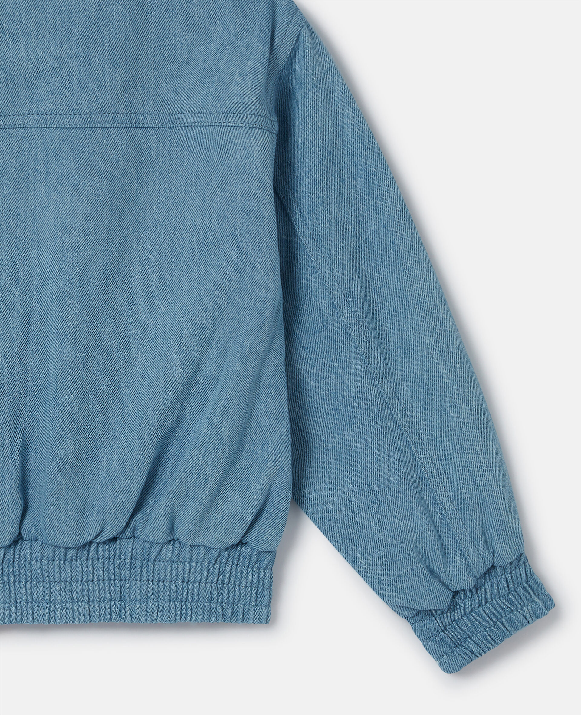 Jewel Embroidered Denim Jacket-Blue-large image number 3