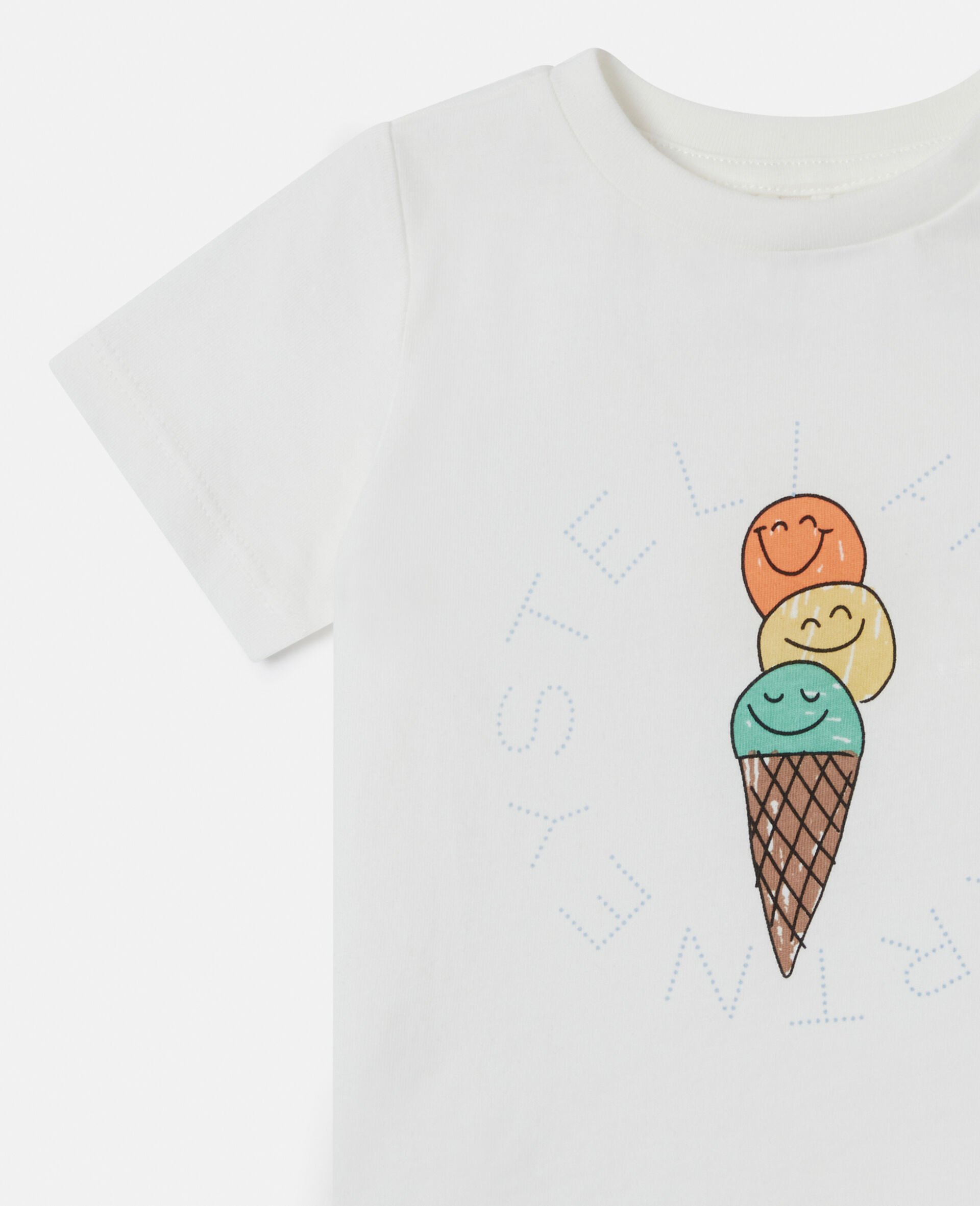 Ice Cream Graphic T-Shirt-Cream-large Ice Cream Graphic T-Shirt-Cream-large image number 1
