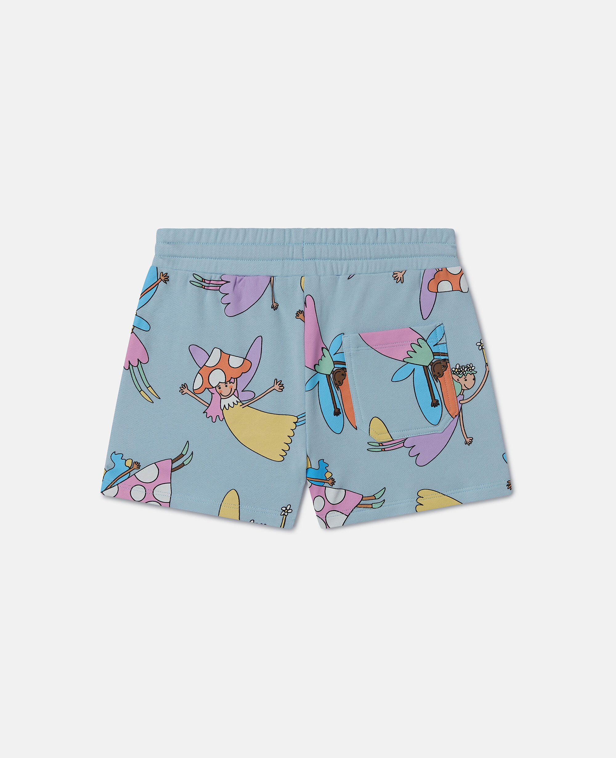 Women ブルー フェアリー プリント ドローストリング ショートパンツ | Stella McCartney JP