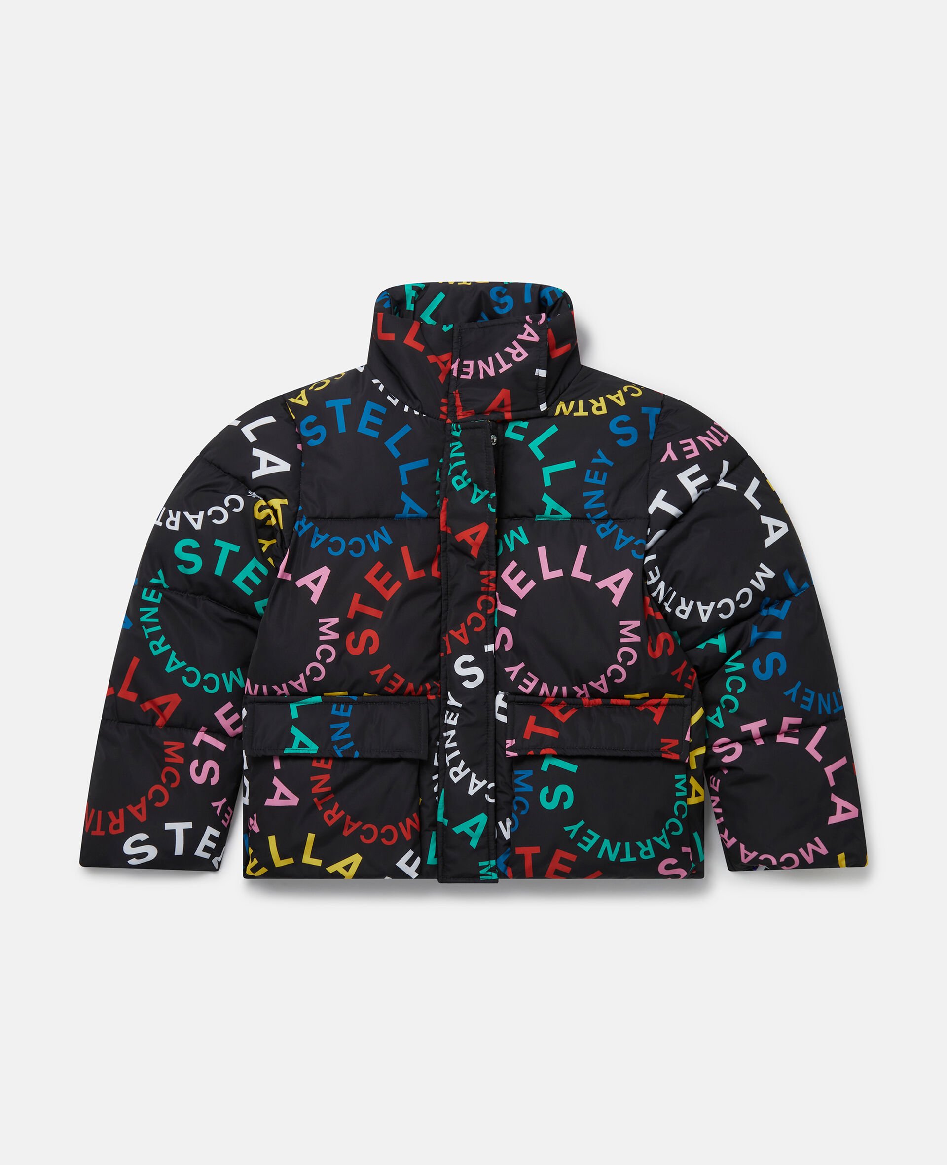 Circular Logo Hooded Jacket-Multicolour-large image number 0