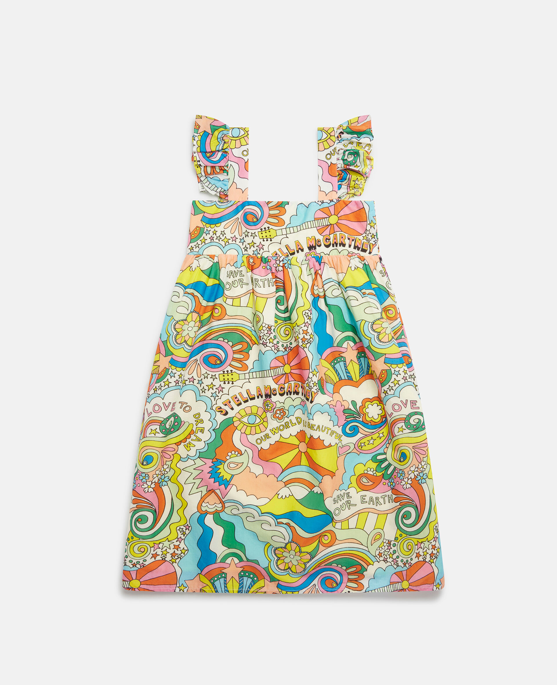 Kids Multicolour 'Love to Dream' Print Sundress | Stella McCartney GB