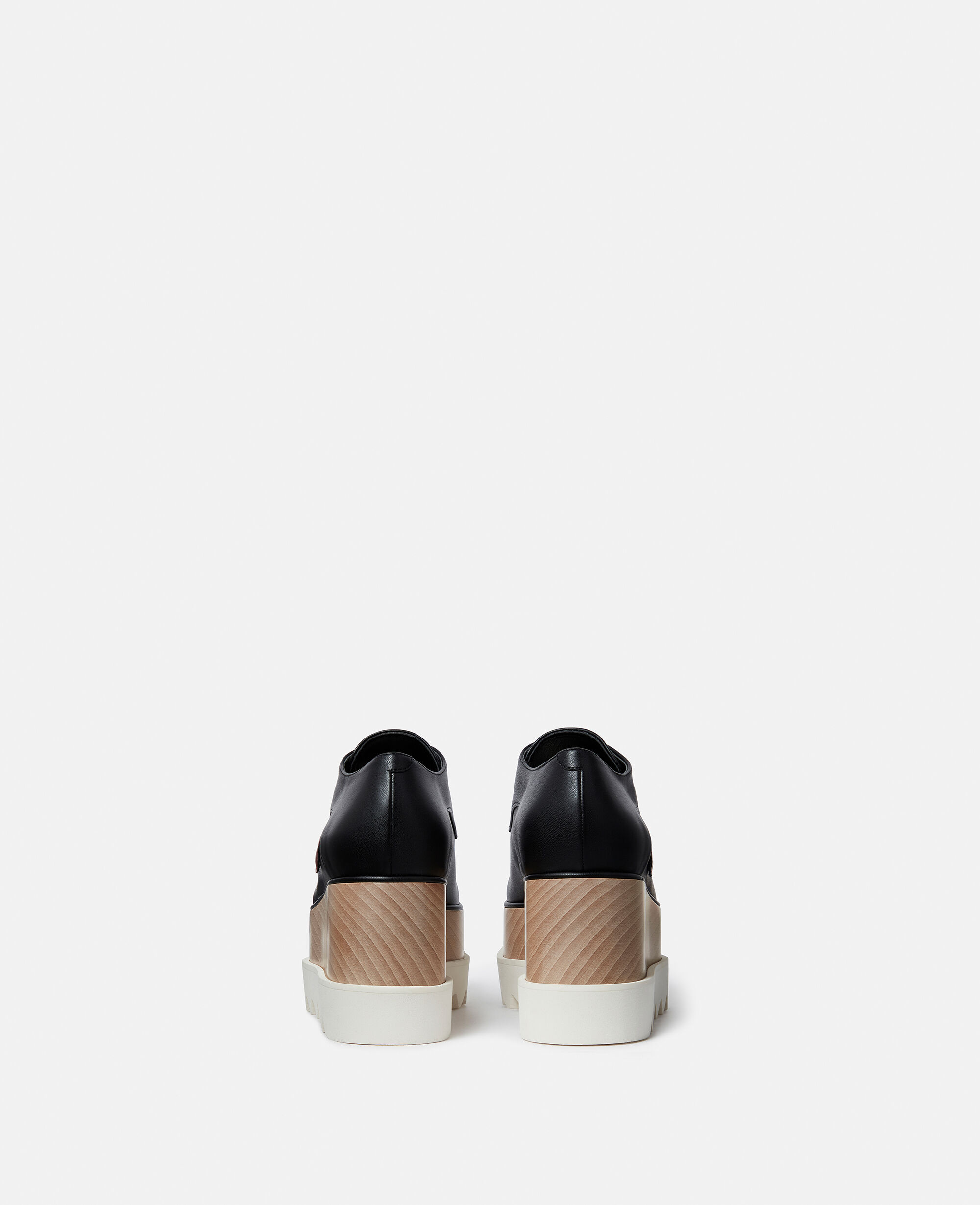Women Black Elyse Lip Appliqué Platform Shoes | Stella McCartney US
