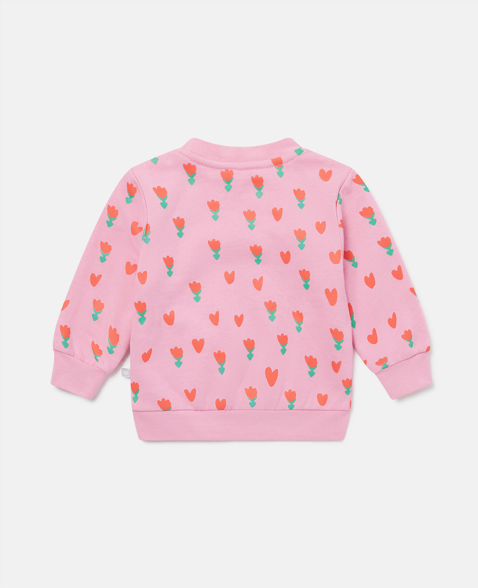 Tulip Print Sweatshirt-Pink-large Tulip Print Sweatshirt-Pink-large image number 2