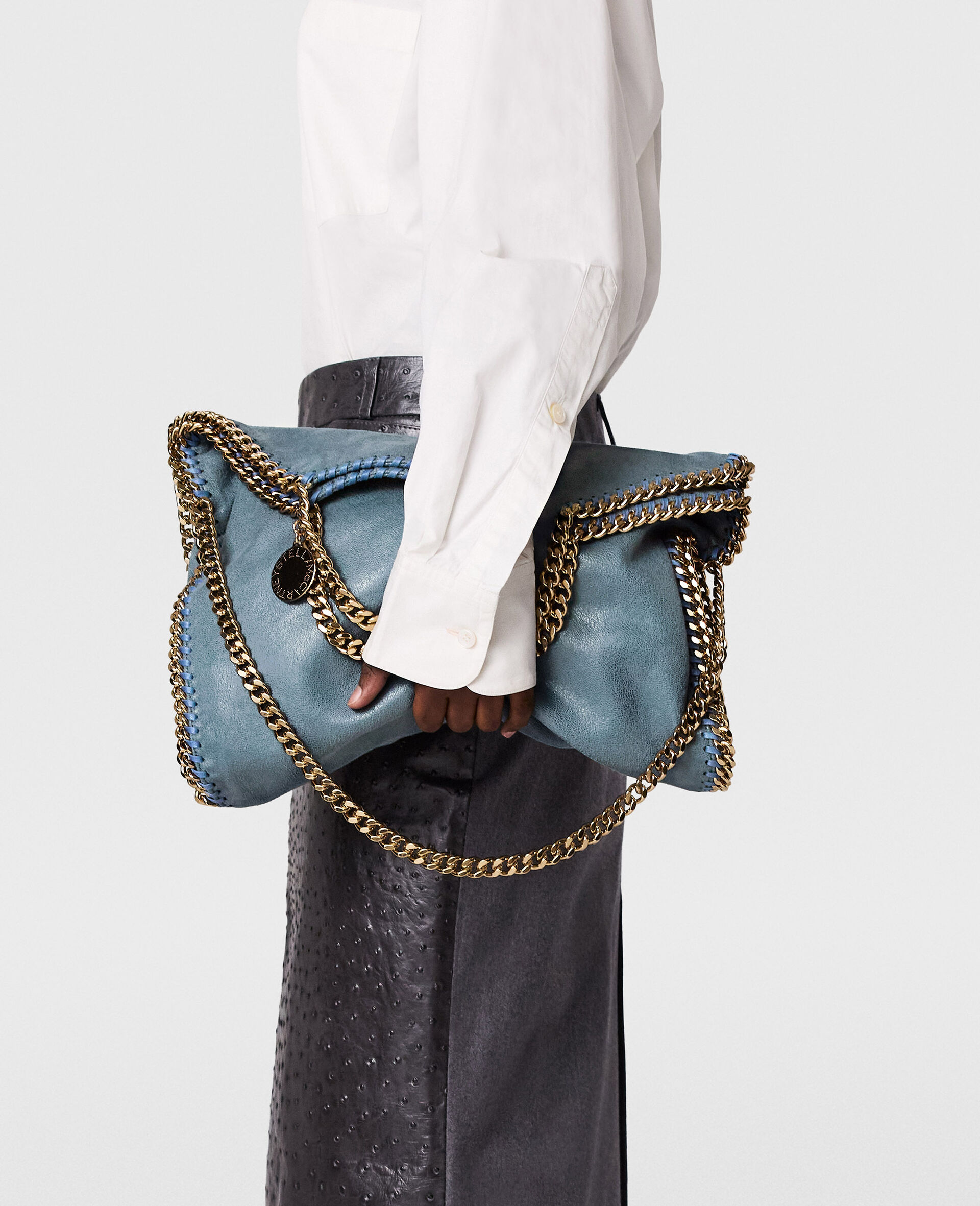 Falabella Fold-Over Tote Bag-Blue-medium