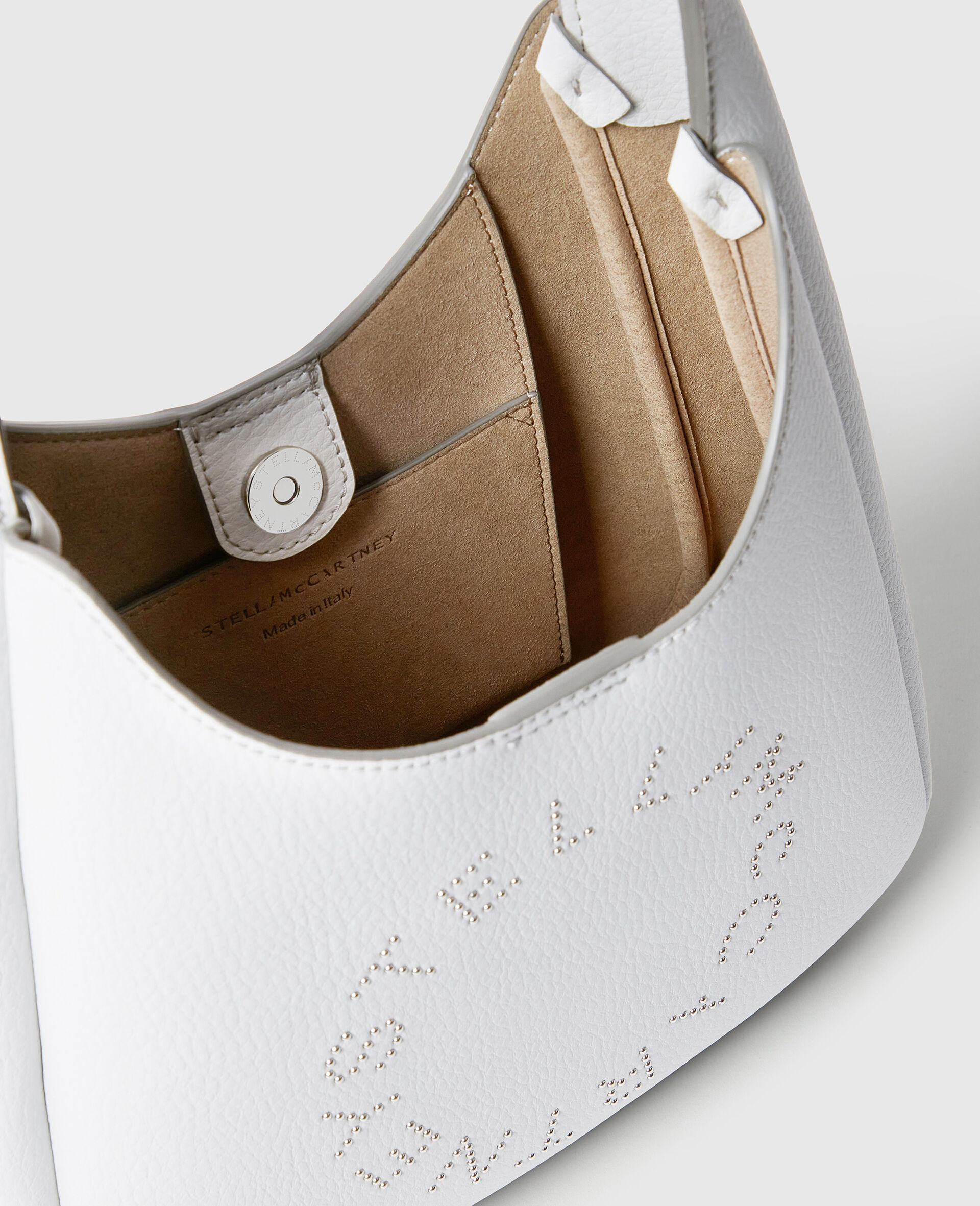 Logo Small Hobo Bag-Grey-large image number 4