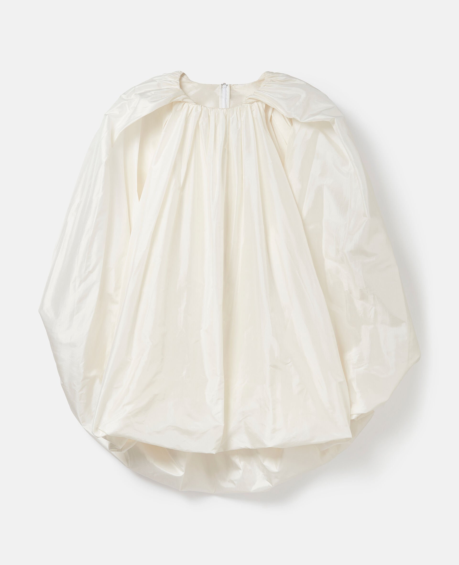 Sleeveless Cape Mini Dress-White-large image number 0