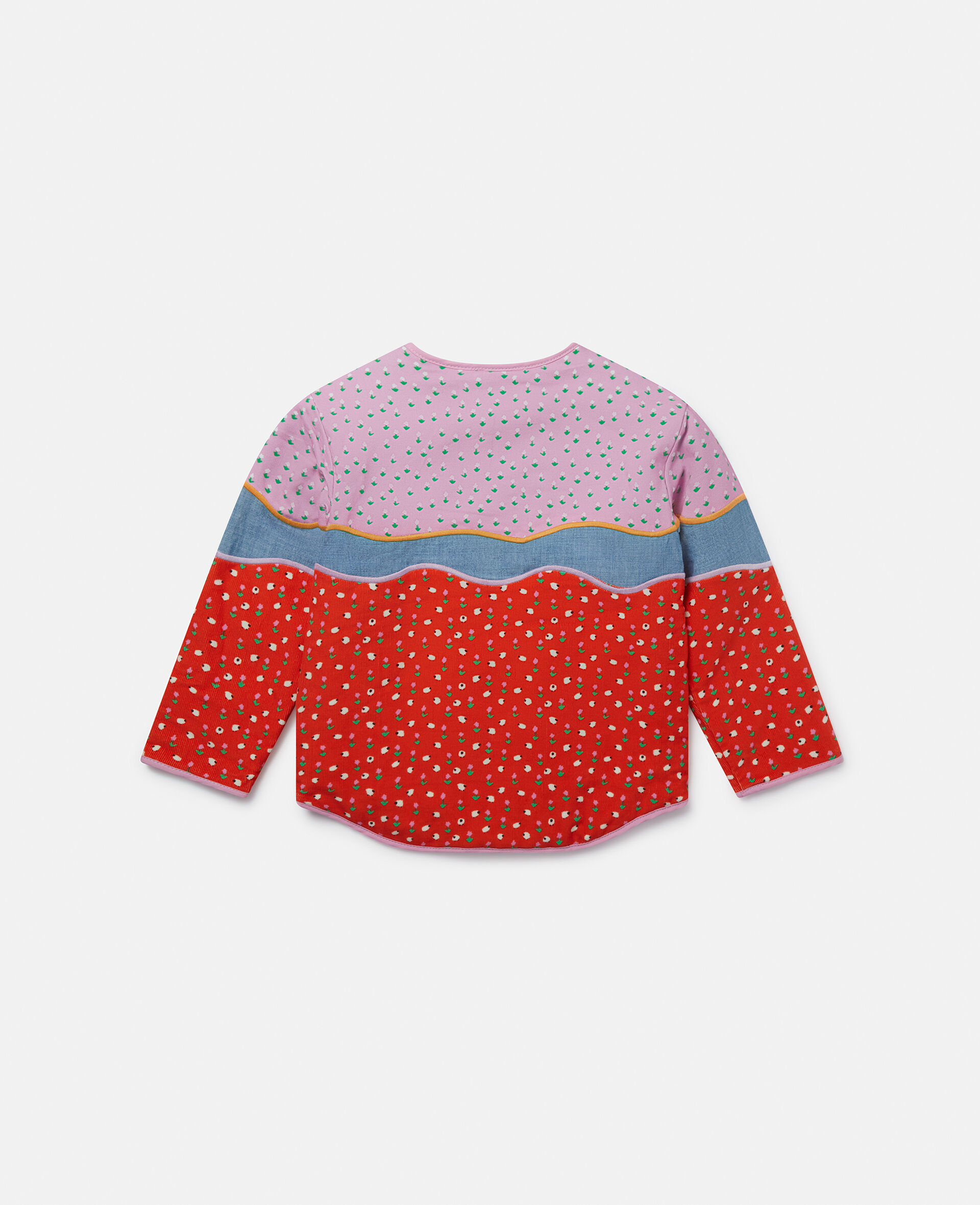 Farmyard Appliqué Patchwork Jacket-Multicolour-large Farmyard Appliqué Patchwork Jacket-Multicolour-large image number 2