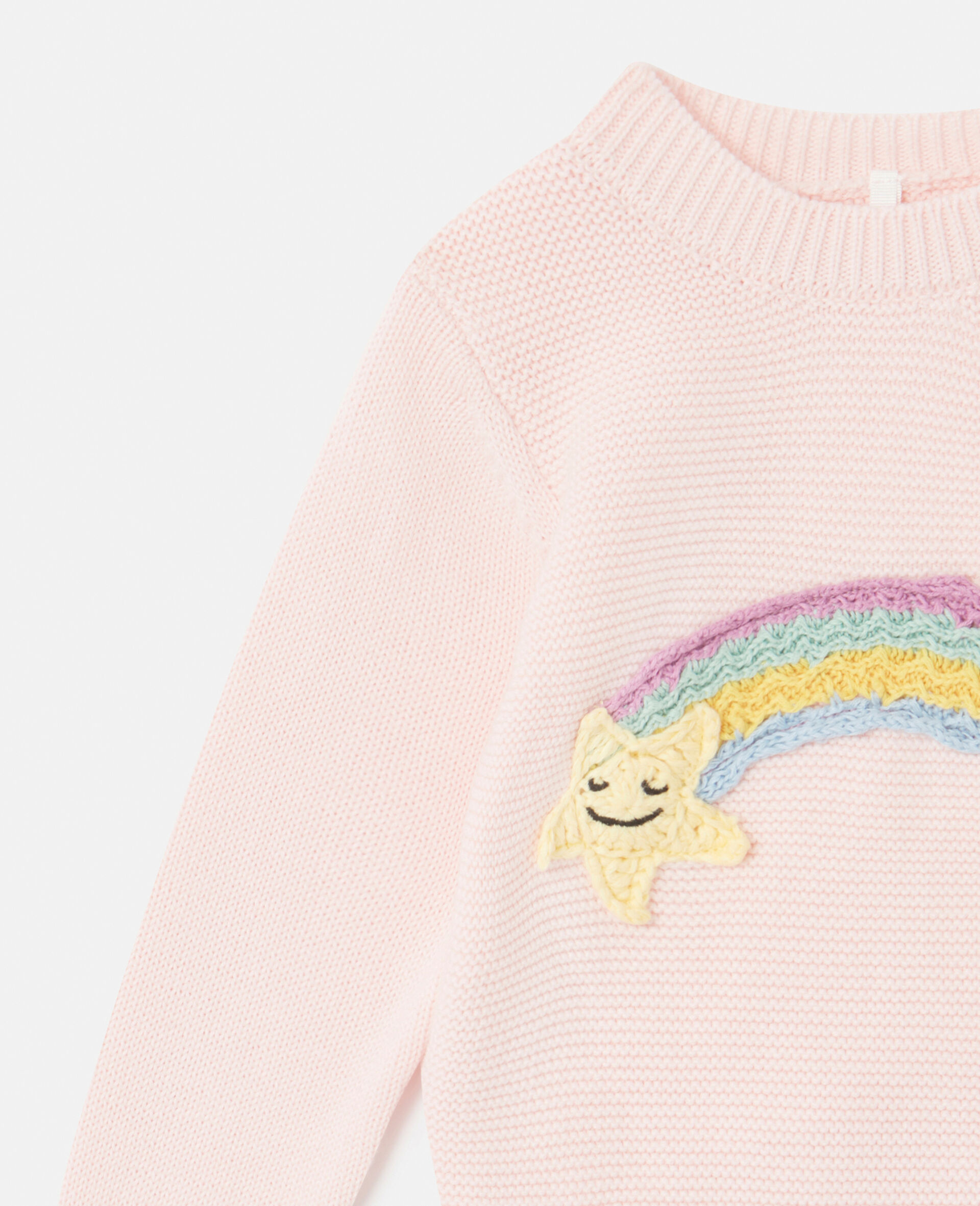Star Embroidered Sweater-Pink-large Star Embroidered Sweater-Pink-large image number 1