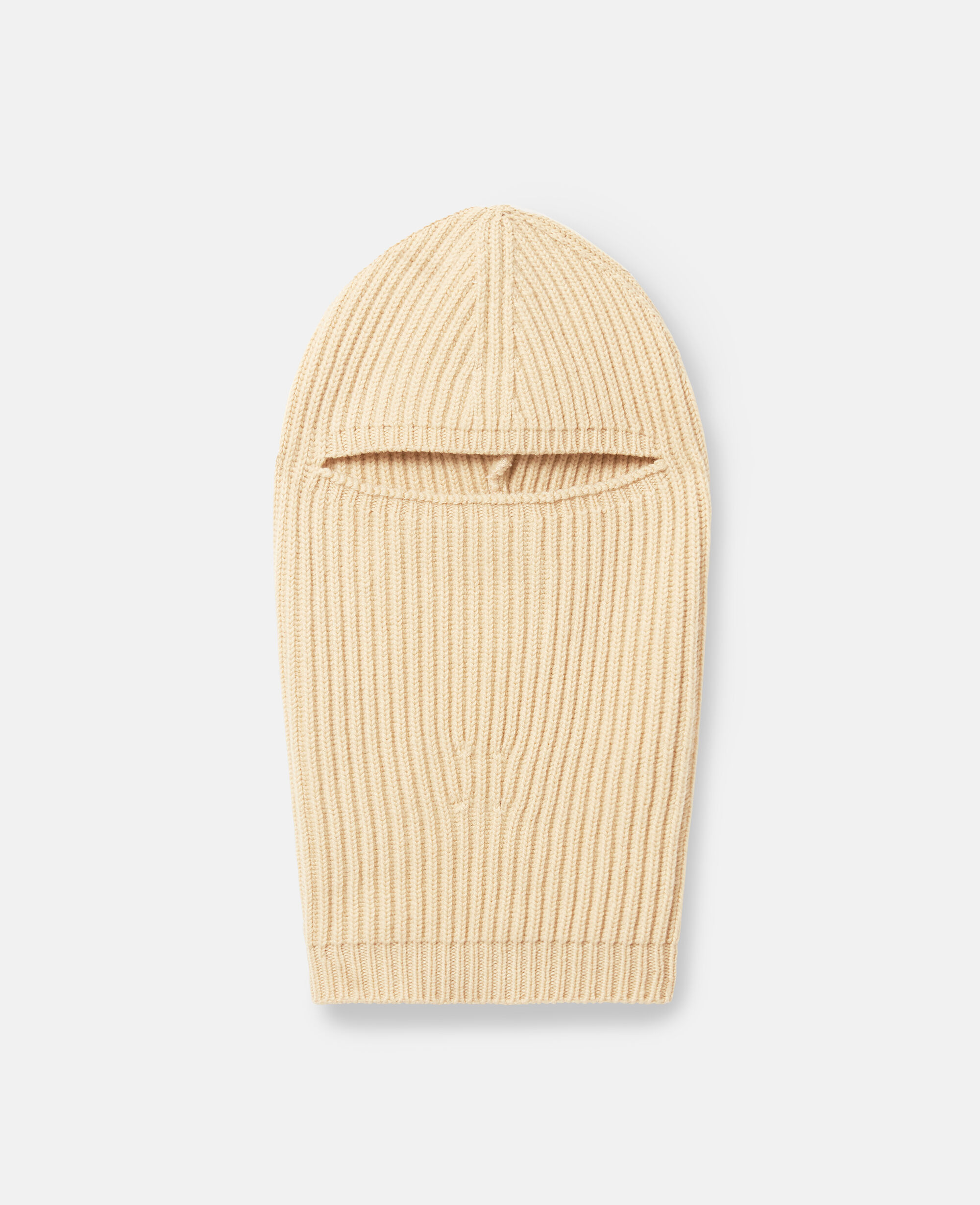 Women Lemon yellow Ribbed Balaclava | Stella McCartney US