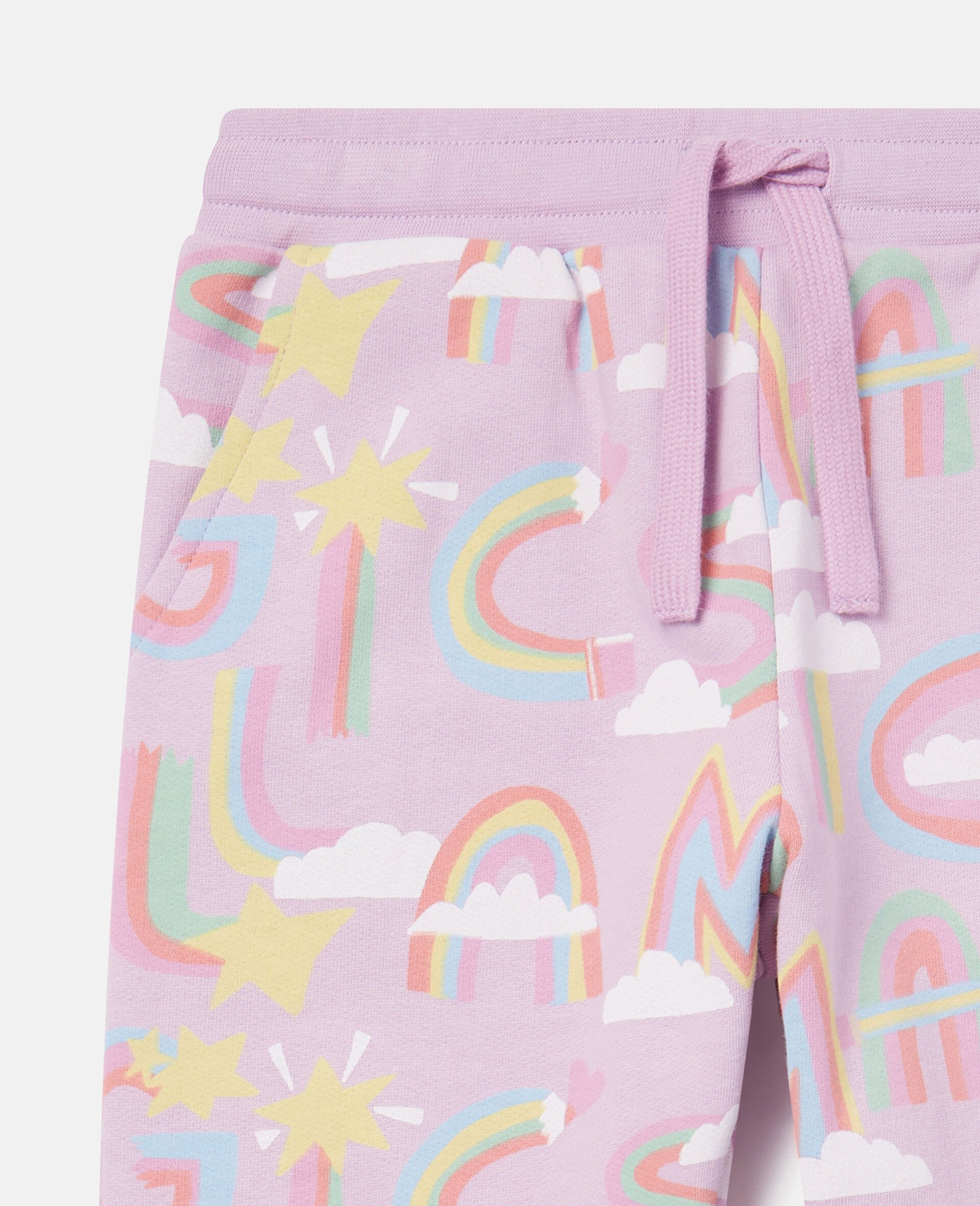 Rainbow Unicorn Cloud Joggers-Purple-large image number 1