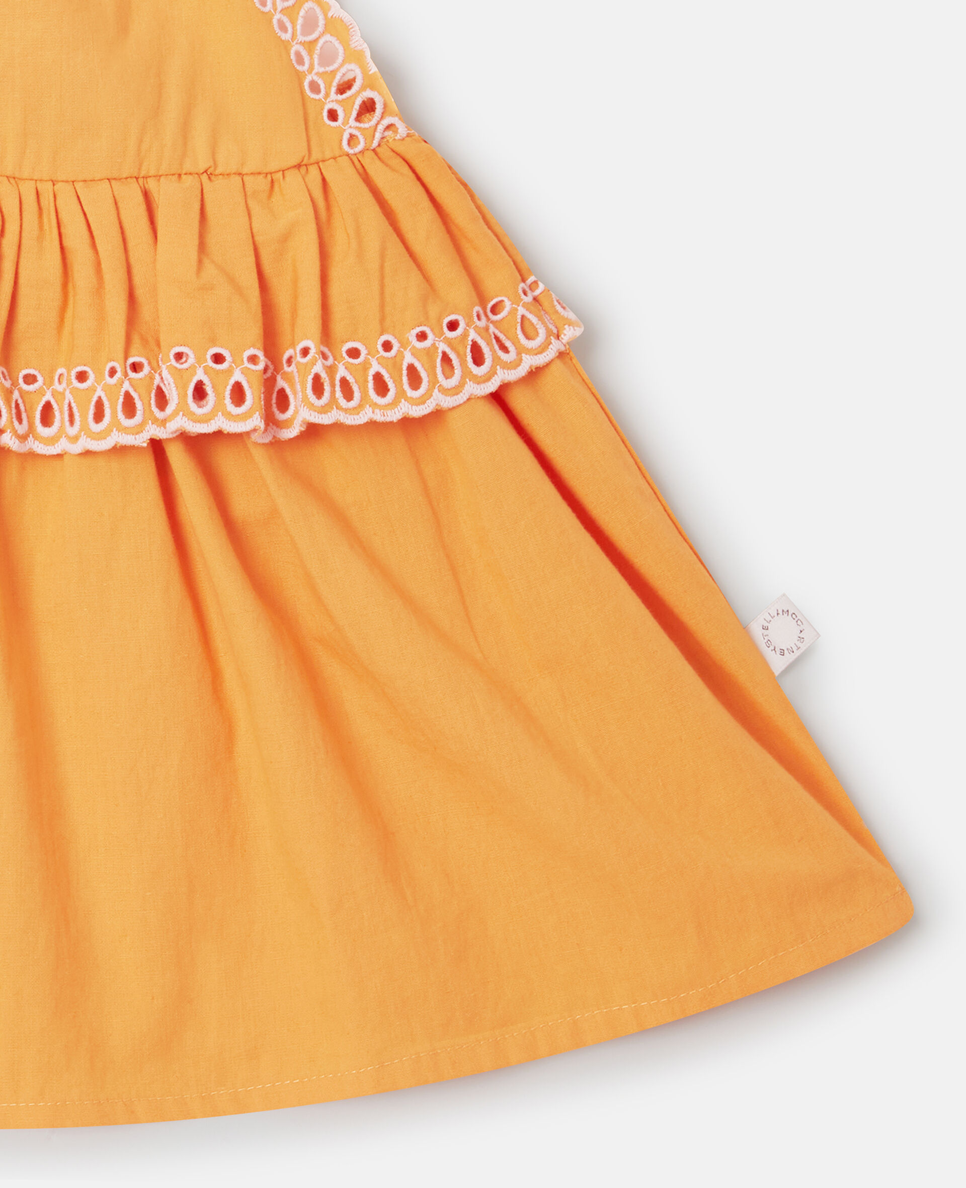 Ensemble robe et jupe culotte en popeline-Orange-large image number 3