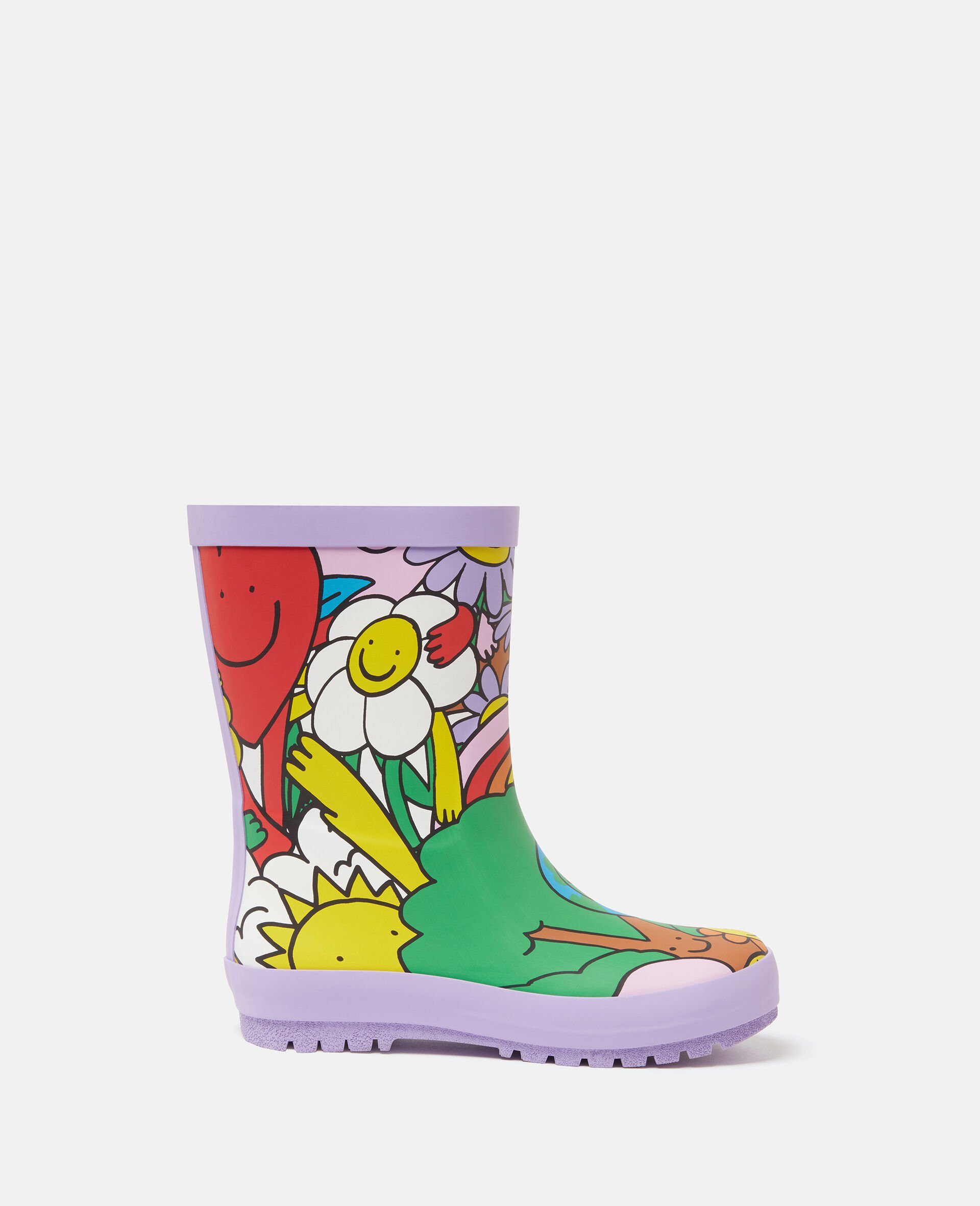Earth Friends图形雨靴-Multicolored-large image number 0
