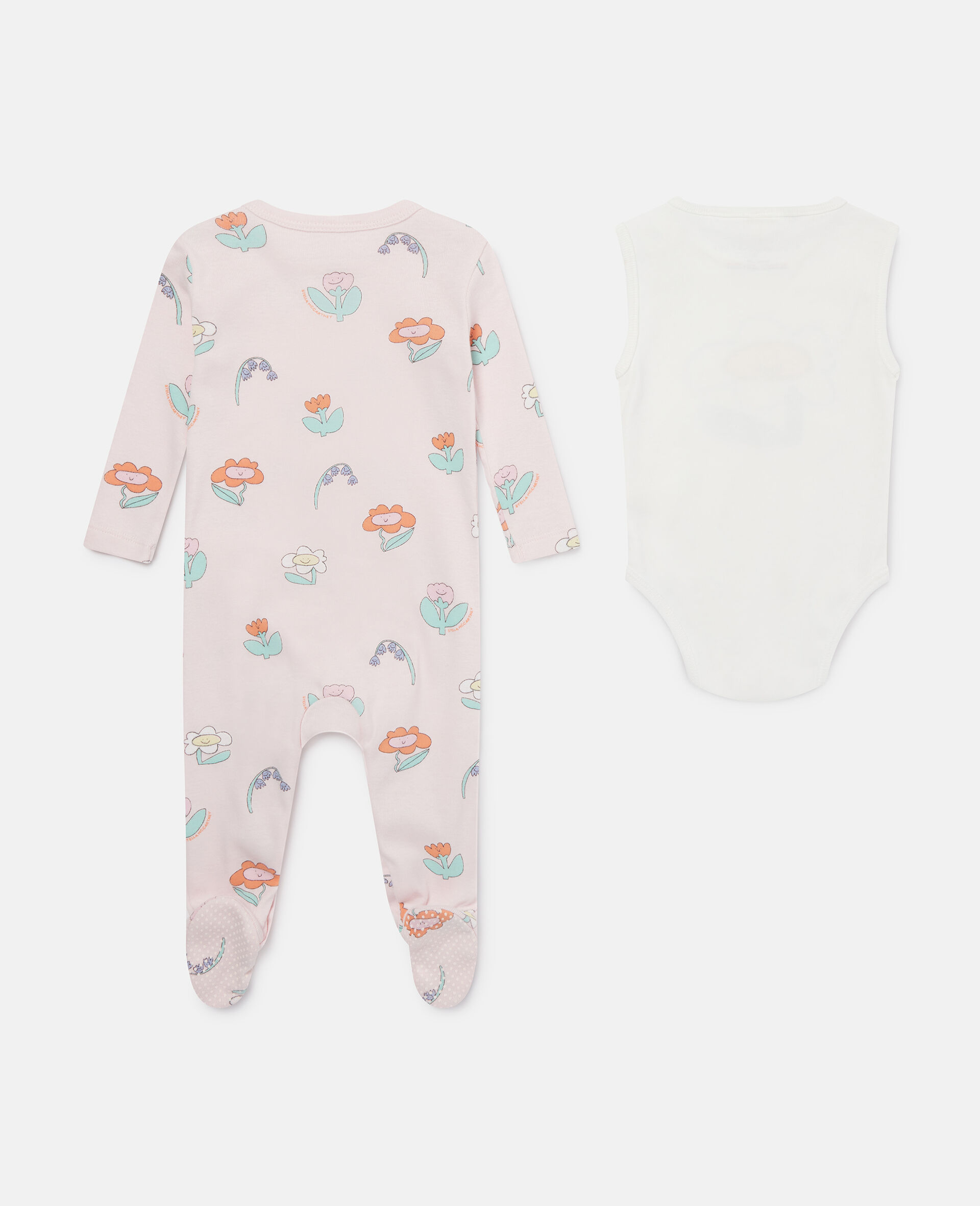 フローラルプリント ロンパースセット-ピンク-large image number 2