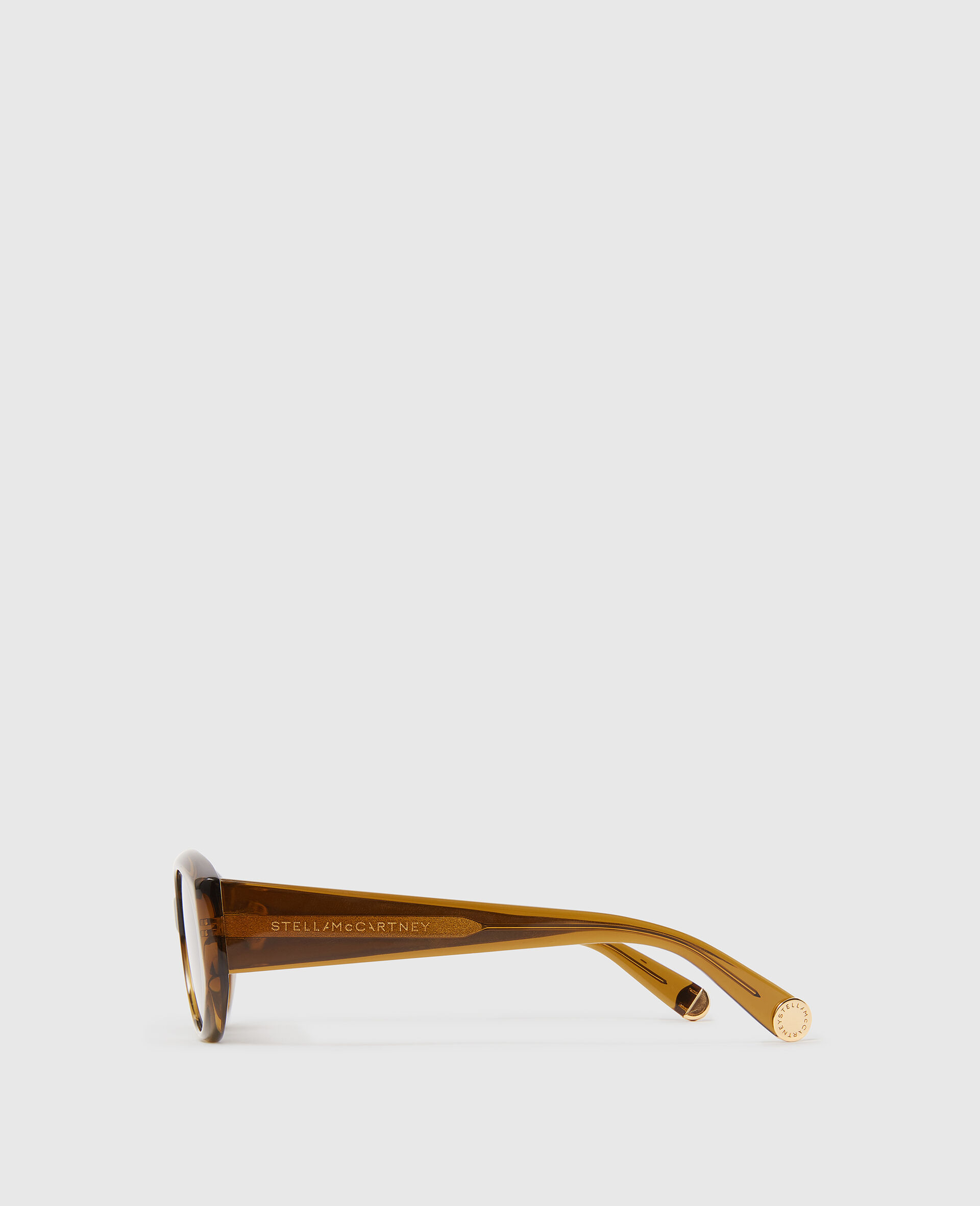 Lunettes de soleil ovales avec logo-Vert-medium Lunettes de soleil ovales avec logo-Vert-medium