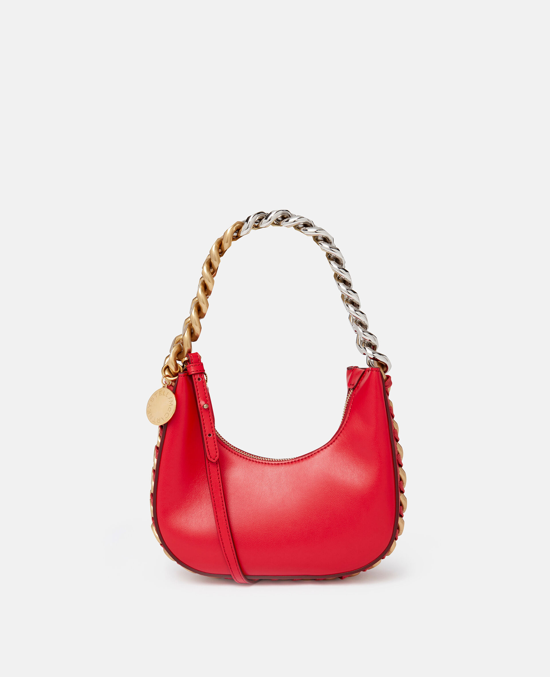Frayme Mini Zipped Shoulder Bag-Red-large image number 0