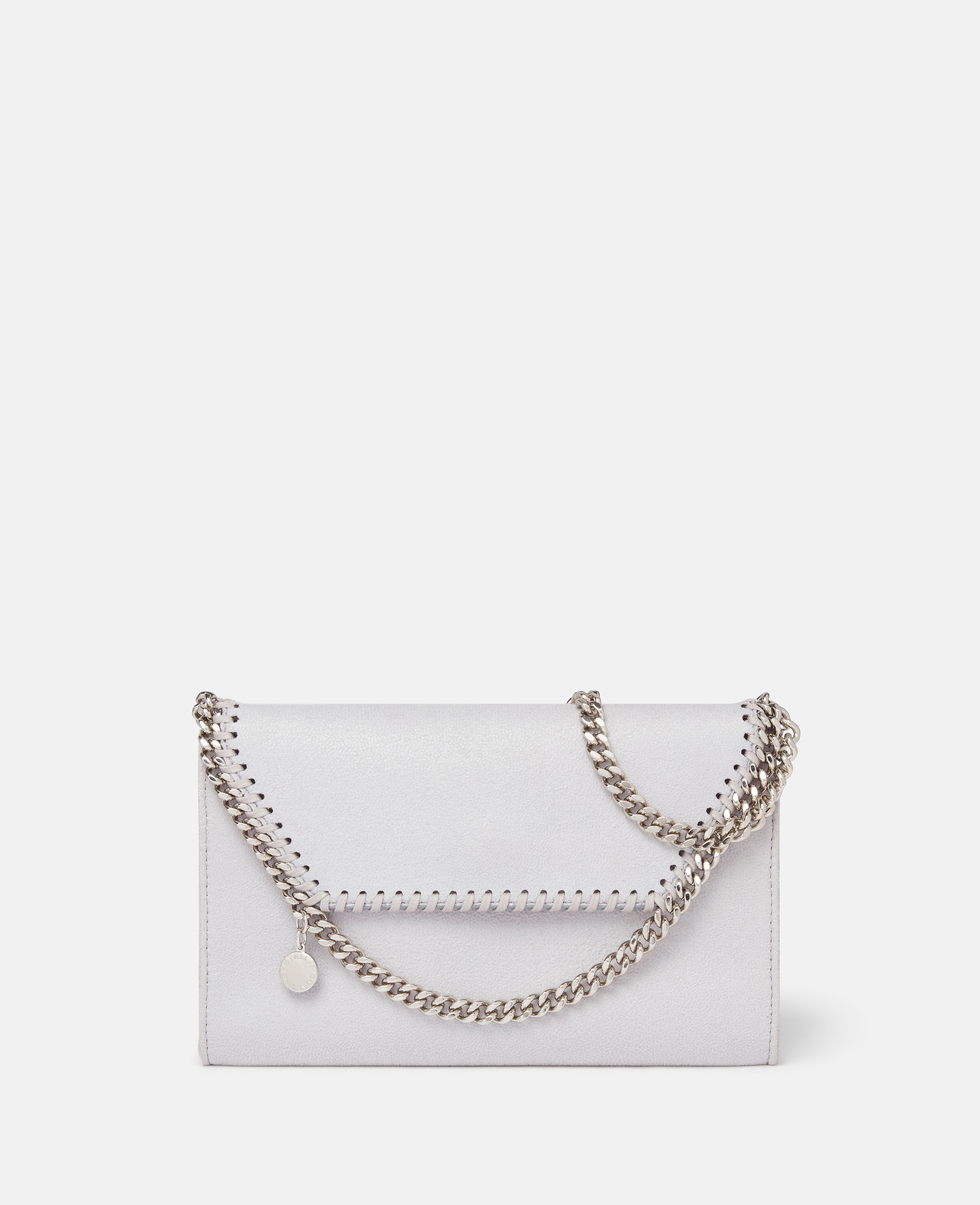 Women Ice Grey Falabella Wallet Crossbody Bag Stella McCartney BE