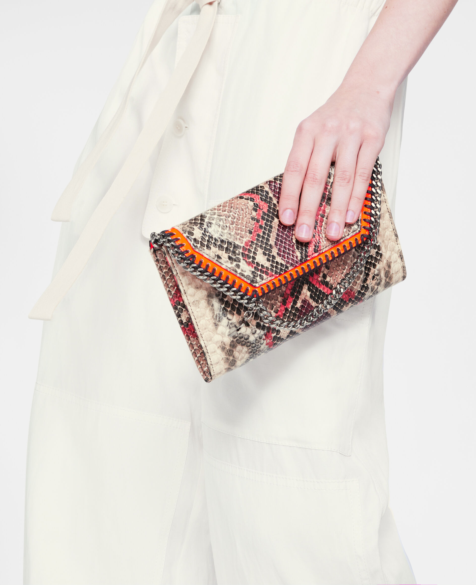 Falabella Mini Shoulder Bag-Orange-large image number 4