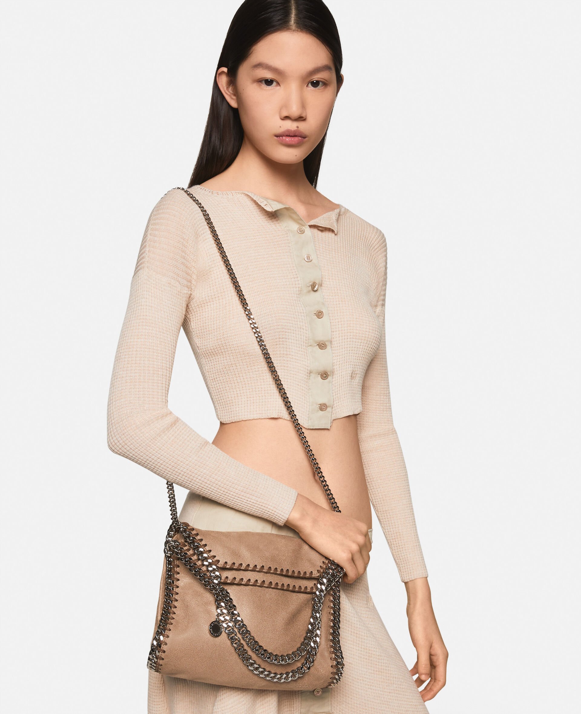 Falabella Mini Tote Bag-Beige-large image number 2