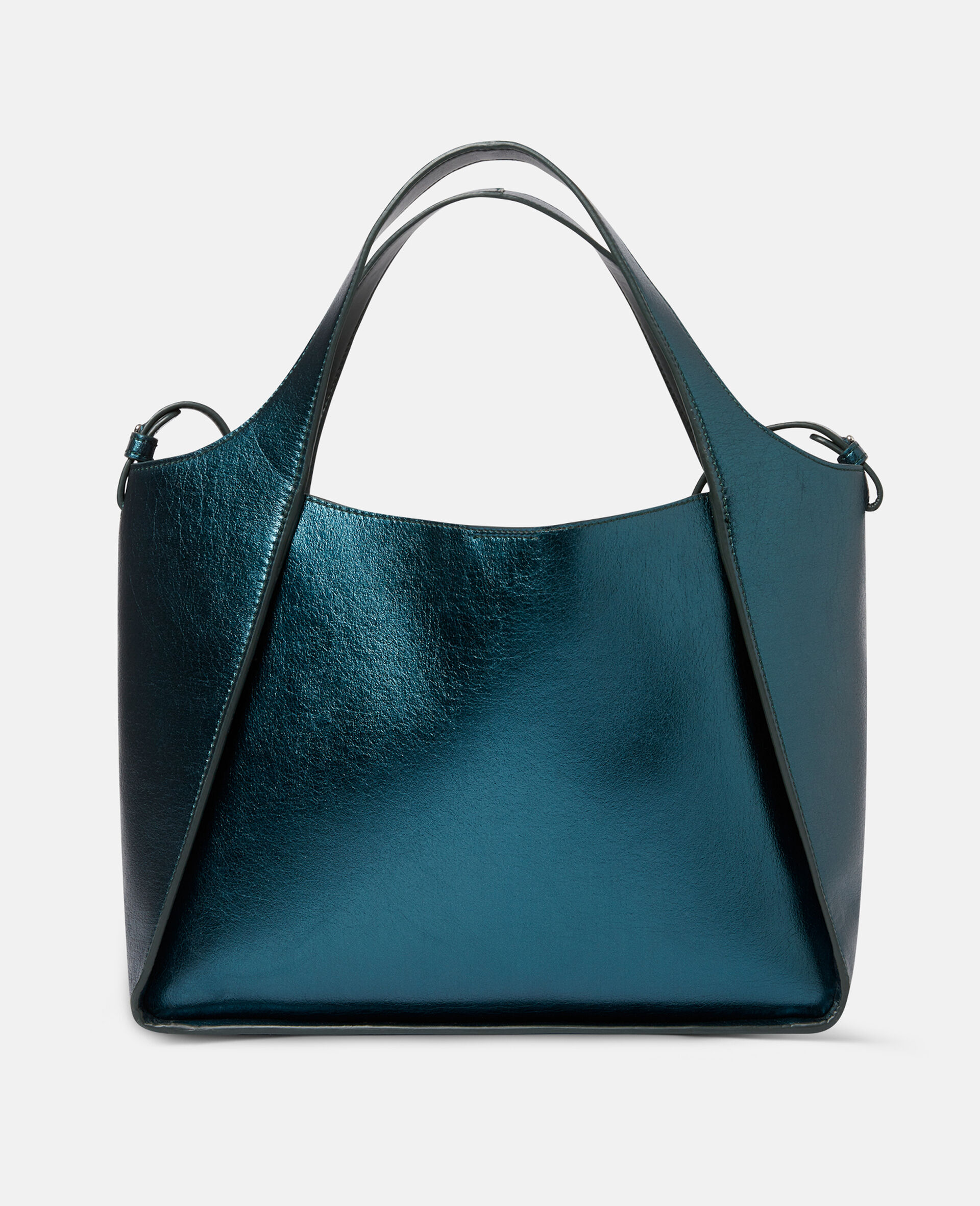 Stella Logo Metallic Crossbody Bag-Grey-large image number 3