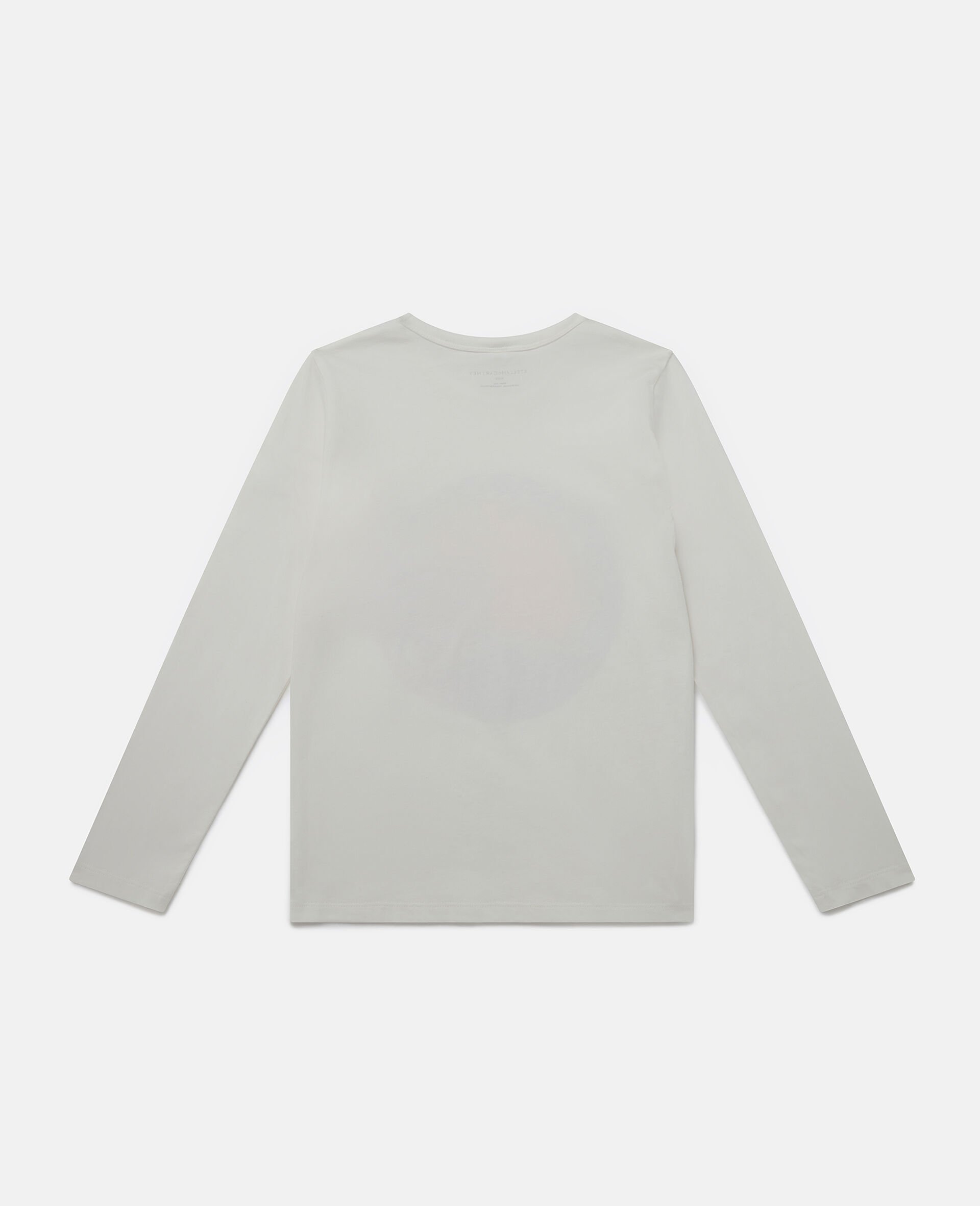 Logo Scribble Disc Long Sleeve T-Shirt-Cream-large image number 2