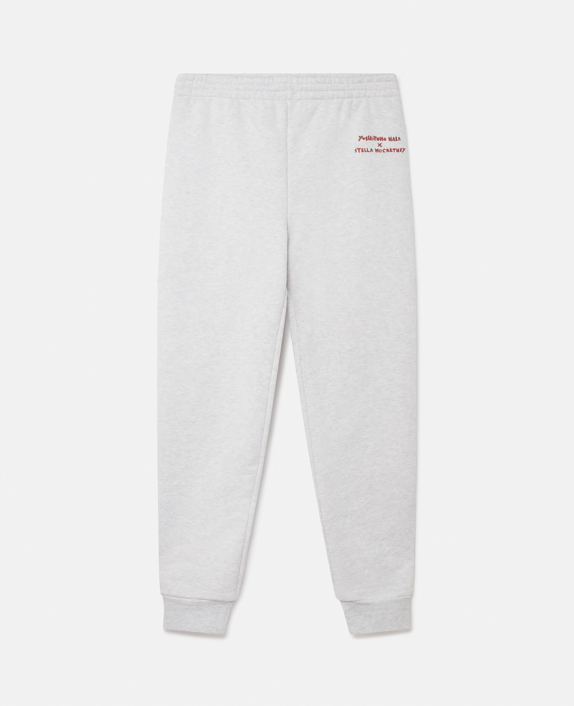 Bunny Embroidery Breton Tracksuit Bottoms-Grey-large image number 1