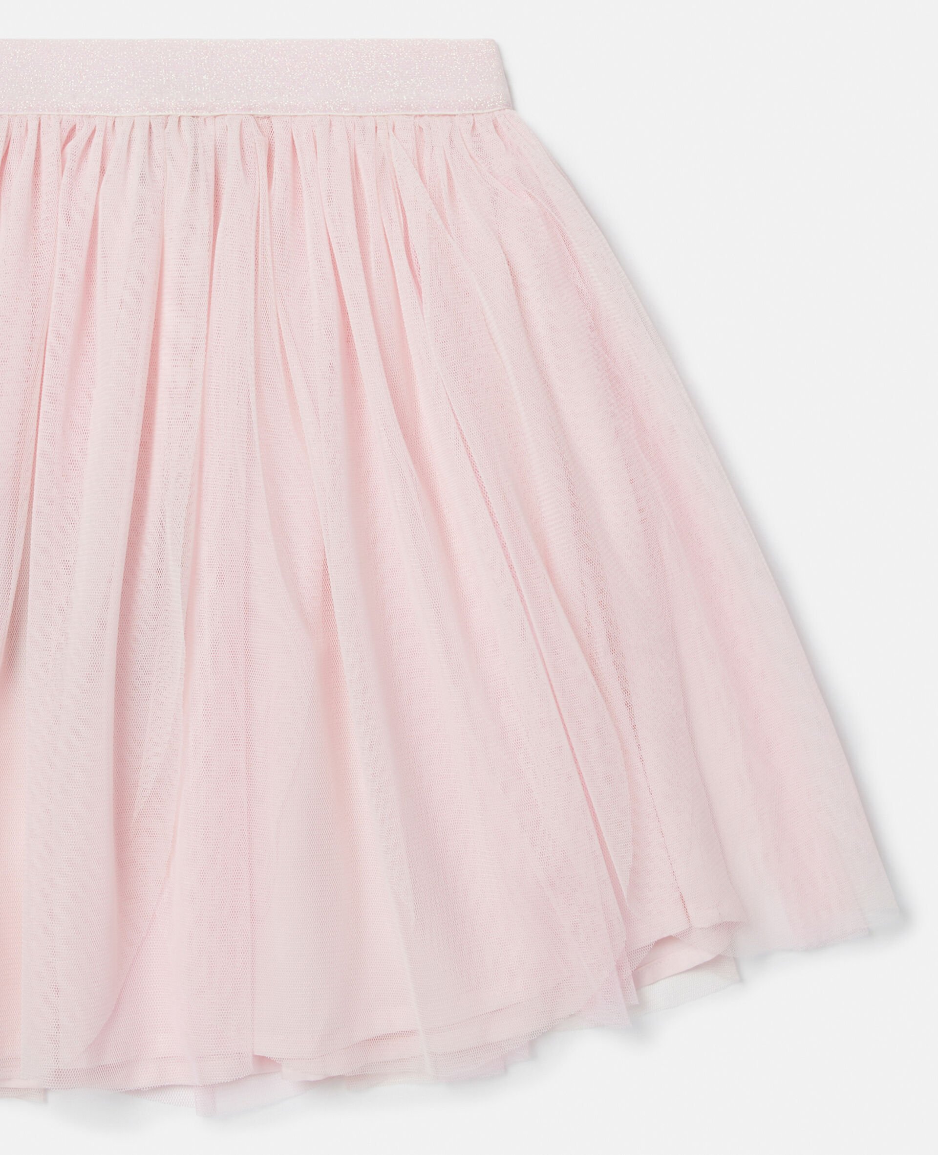 Elasticated Layered Tulle Skirt-Pink-large Elasticated Layered Tulle Skirt-Pink-large image number 3