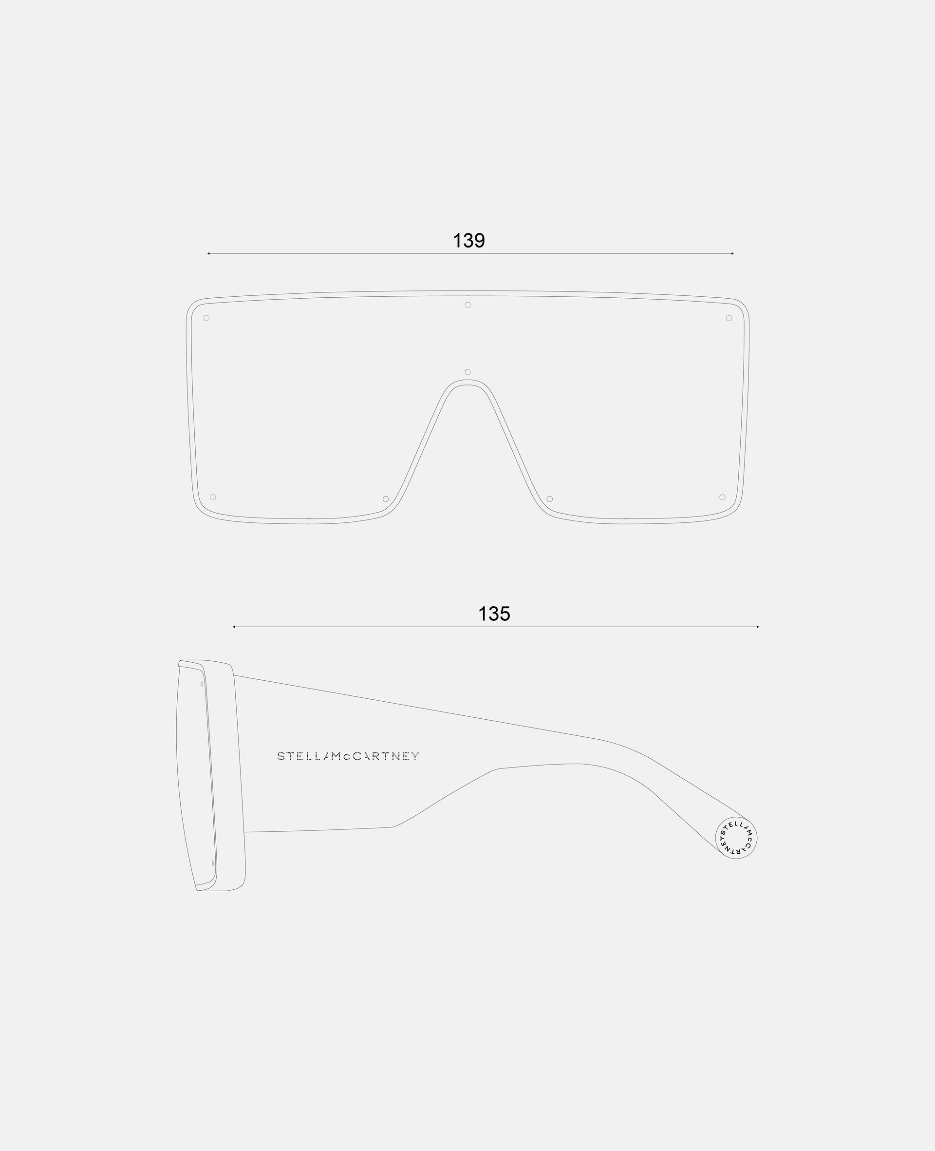 Translucent Square Sunglasses-Black-large image number 6