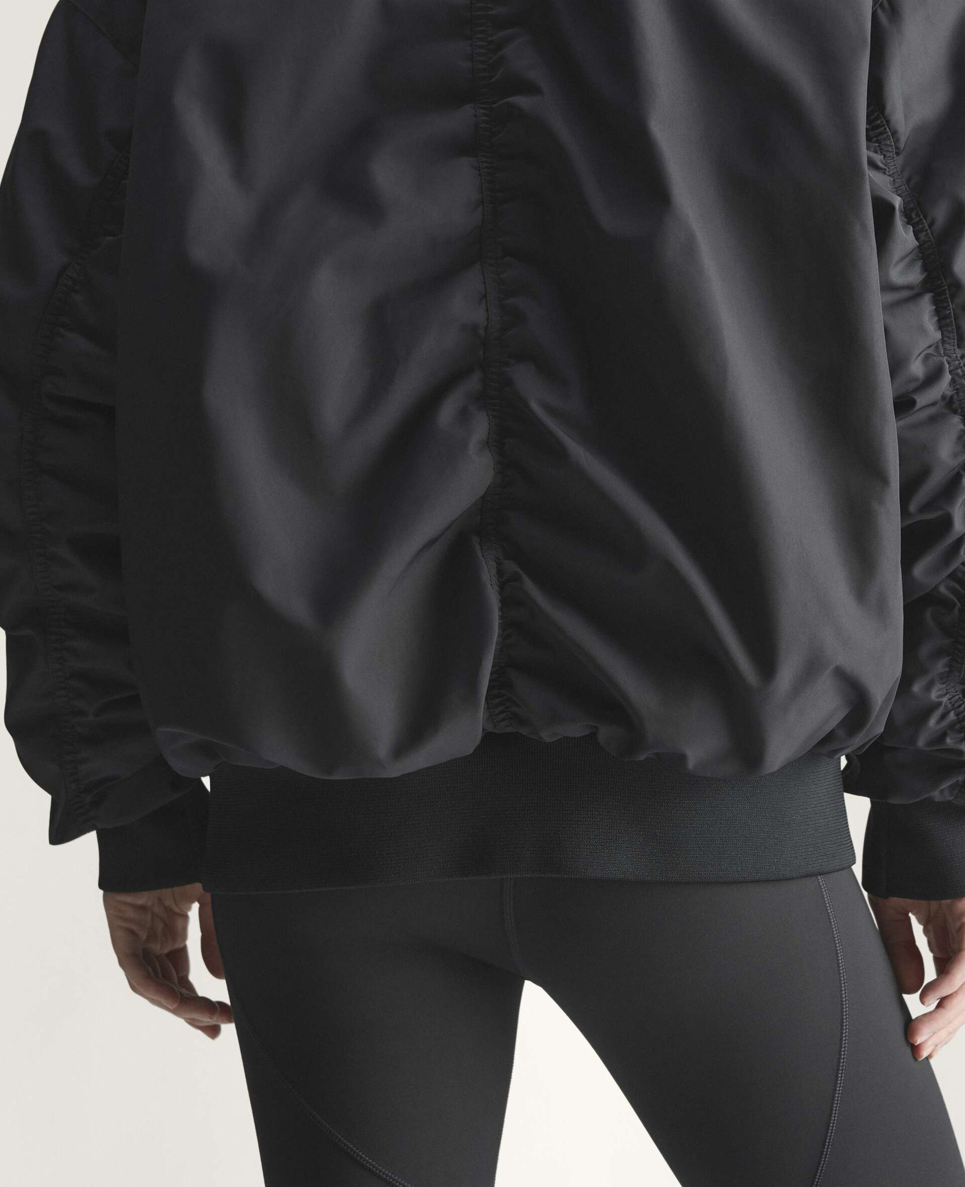 Graphic Bomber Jacket-Black-large image number 4