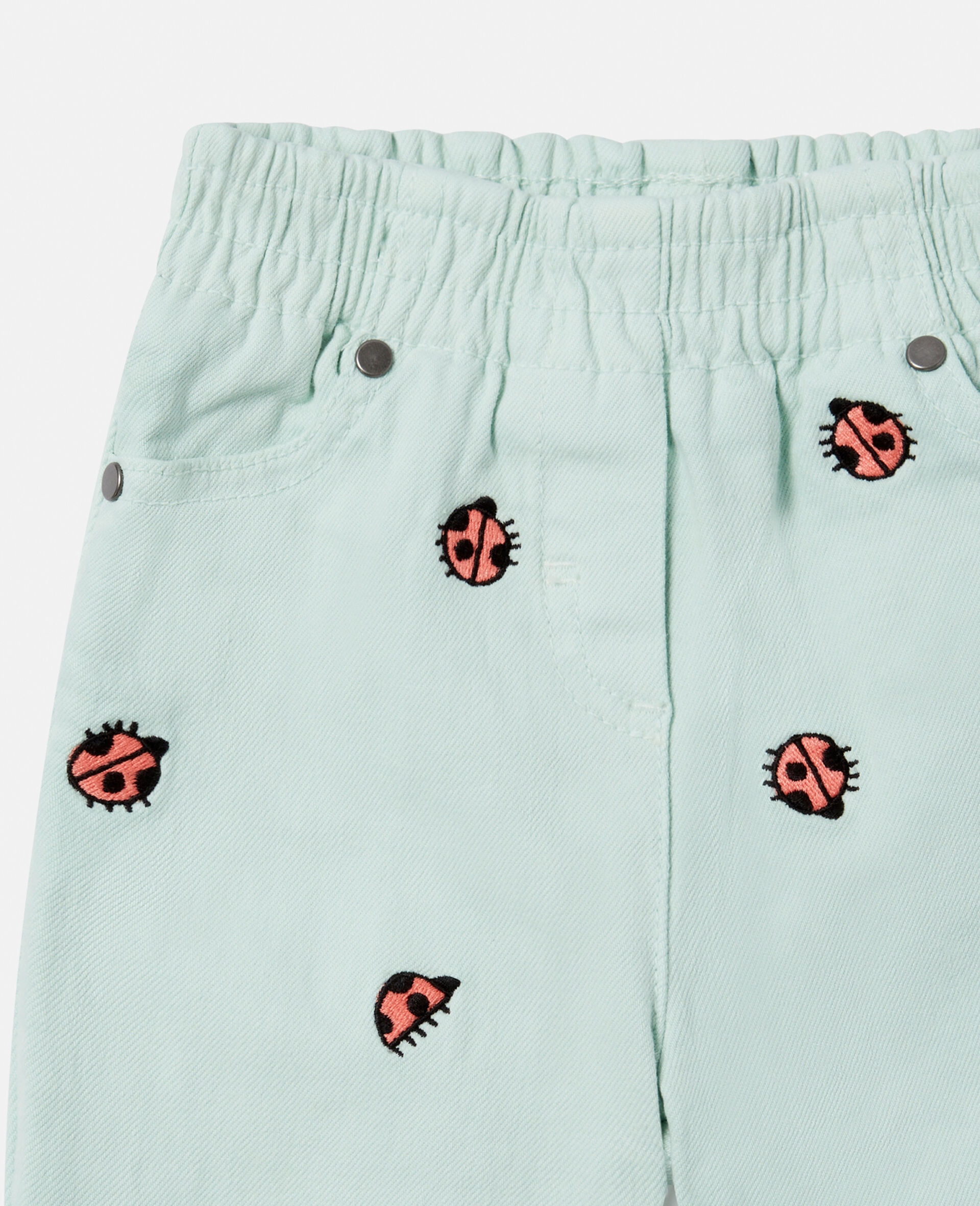 Ladybird Elasticated Denim Jeans-Green-large image number 1