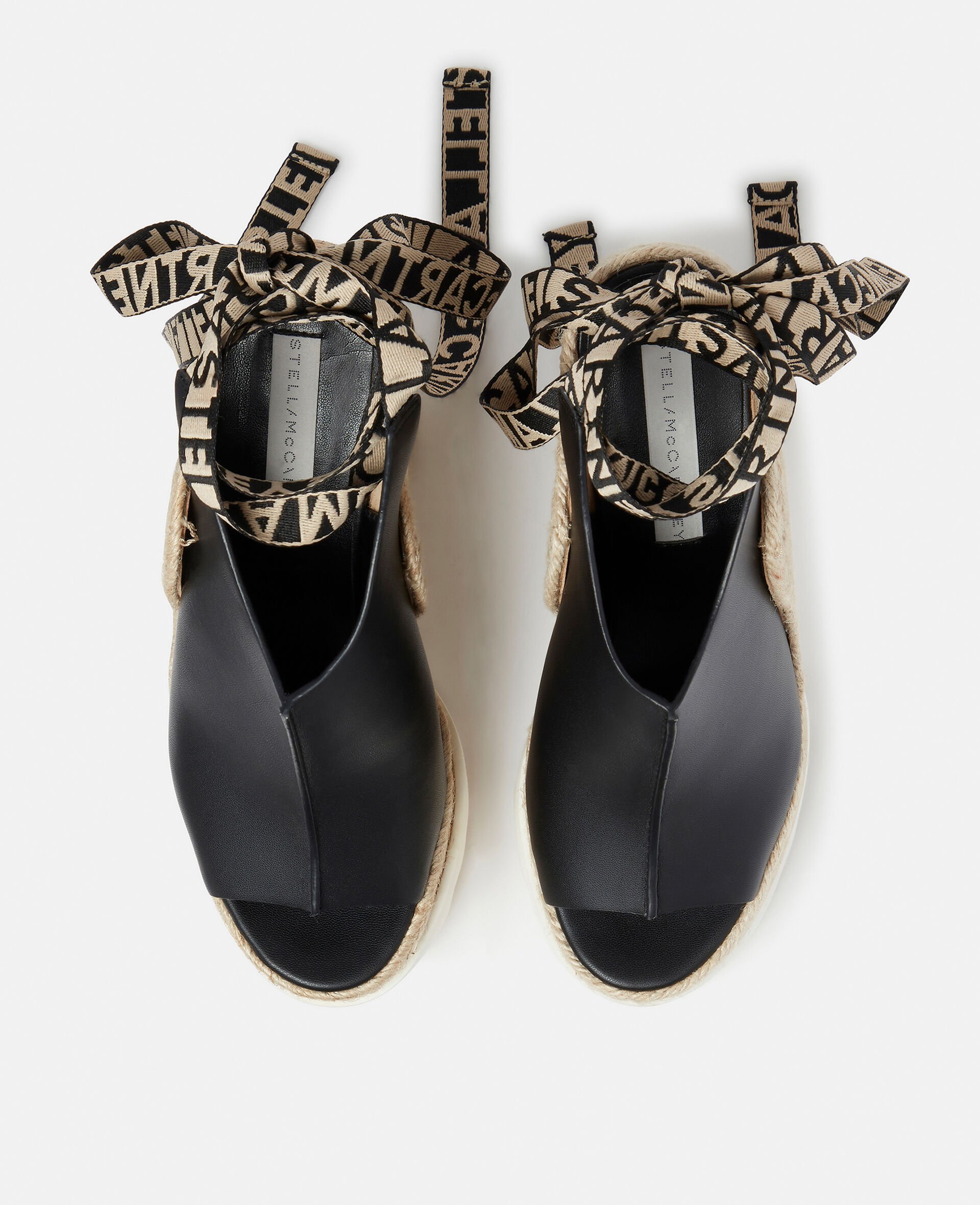 Gaia Alter Mat Peeptoe Wedge Espadrilles-Black-large image number 2