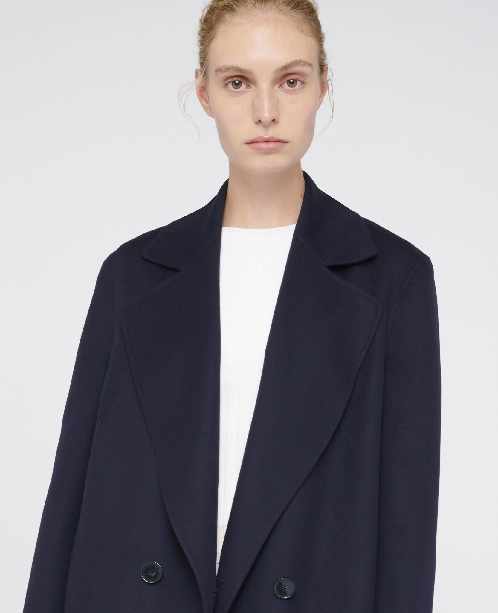 Women Ink Double-Breasted Wool Coat | Stella McCartney LU