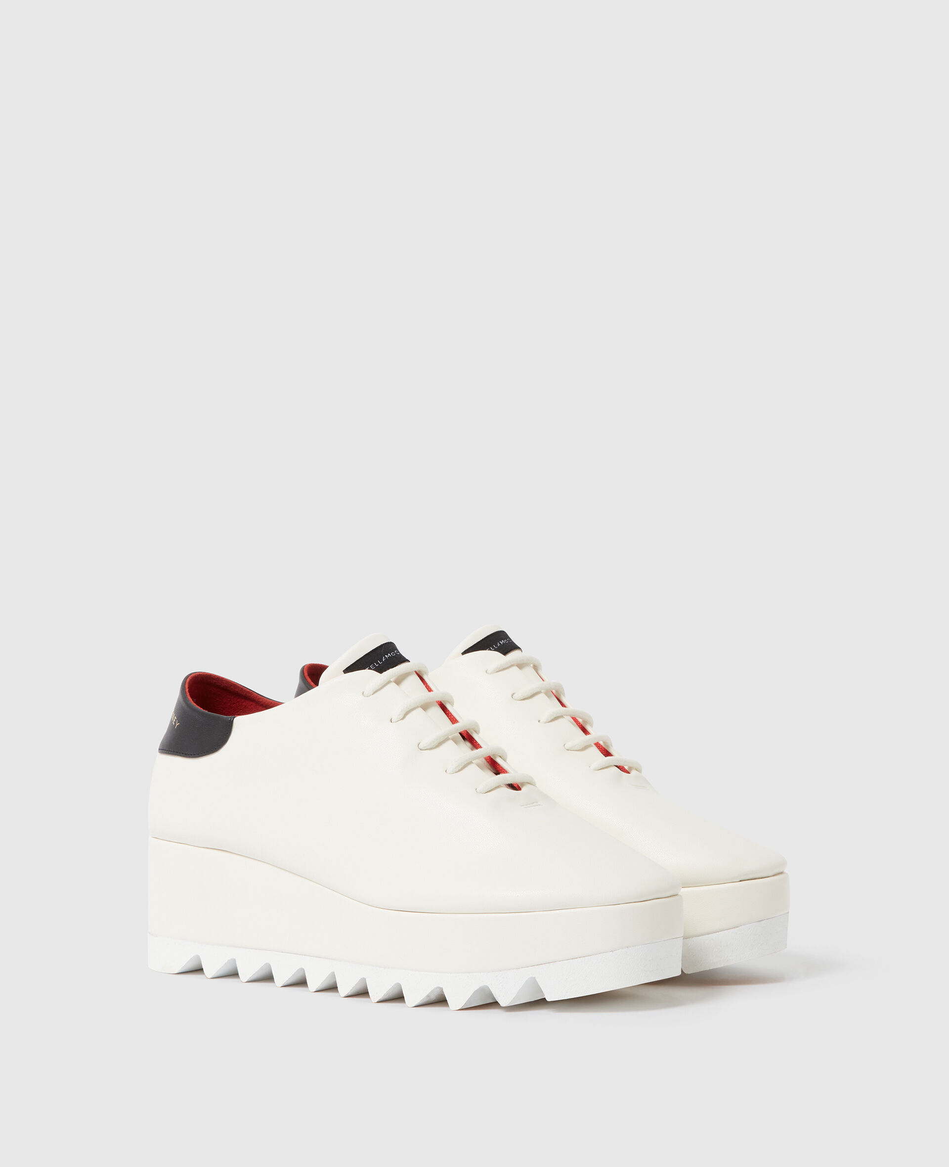 Sneak-Elyse Lace-Up Platforms-White-medium Sneak-Elyse Lace-Up Platforms-White-medium