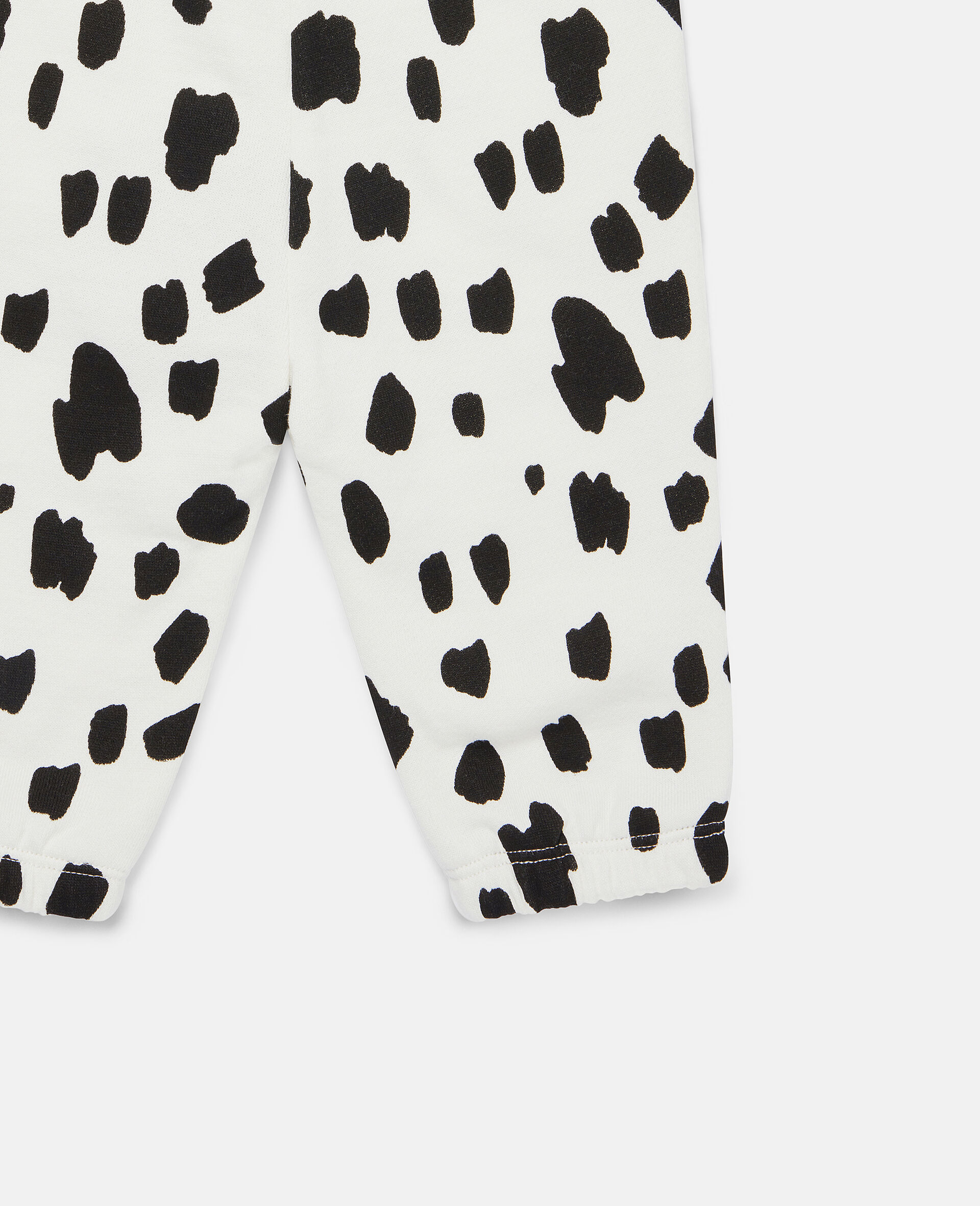 Pantalon de jogging en polaire à taches dalmatien-Blanc-large image number 1