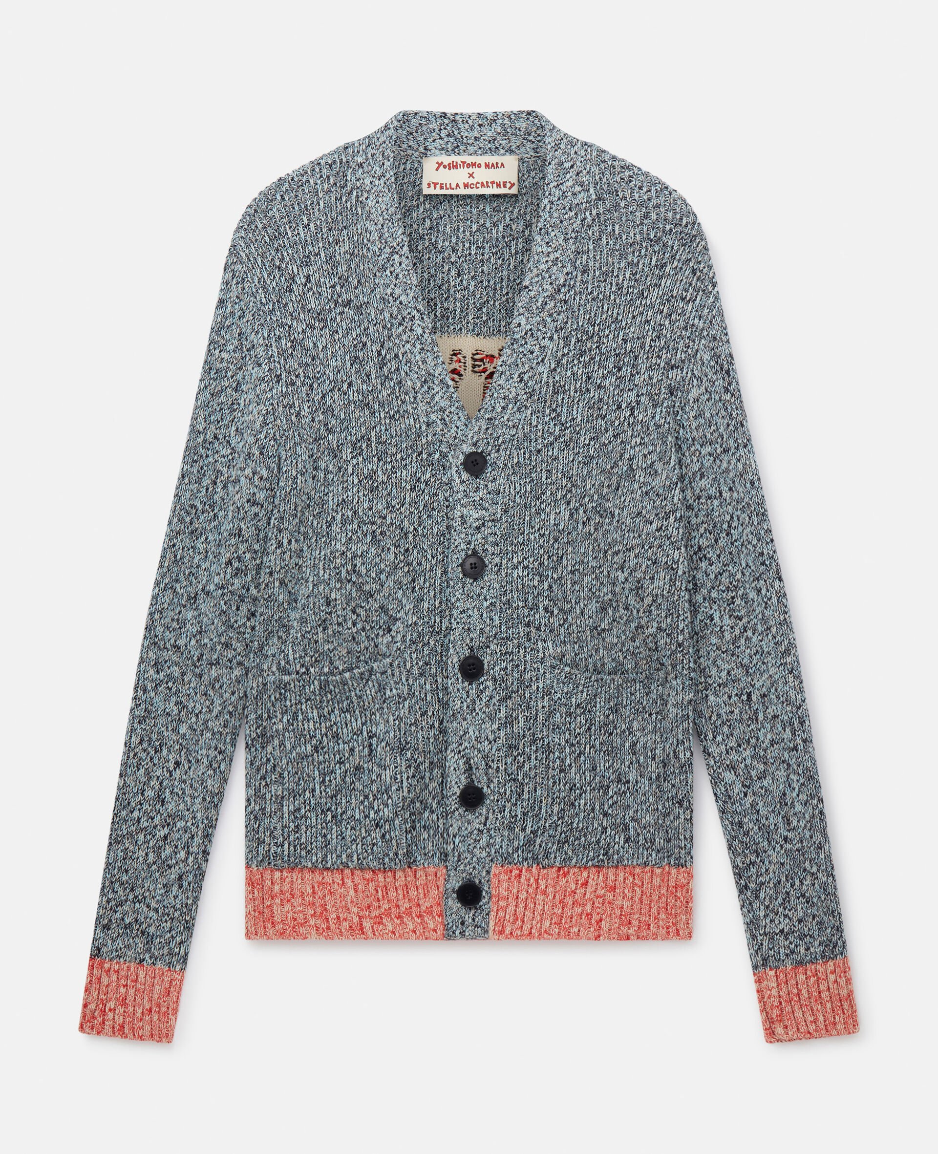 Don't Waste Another Day Cardigan-Blue-large image number 0