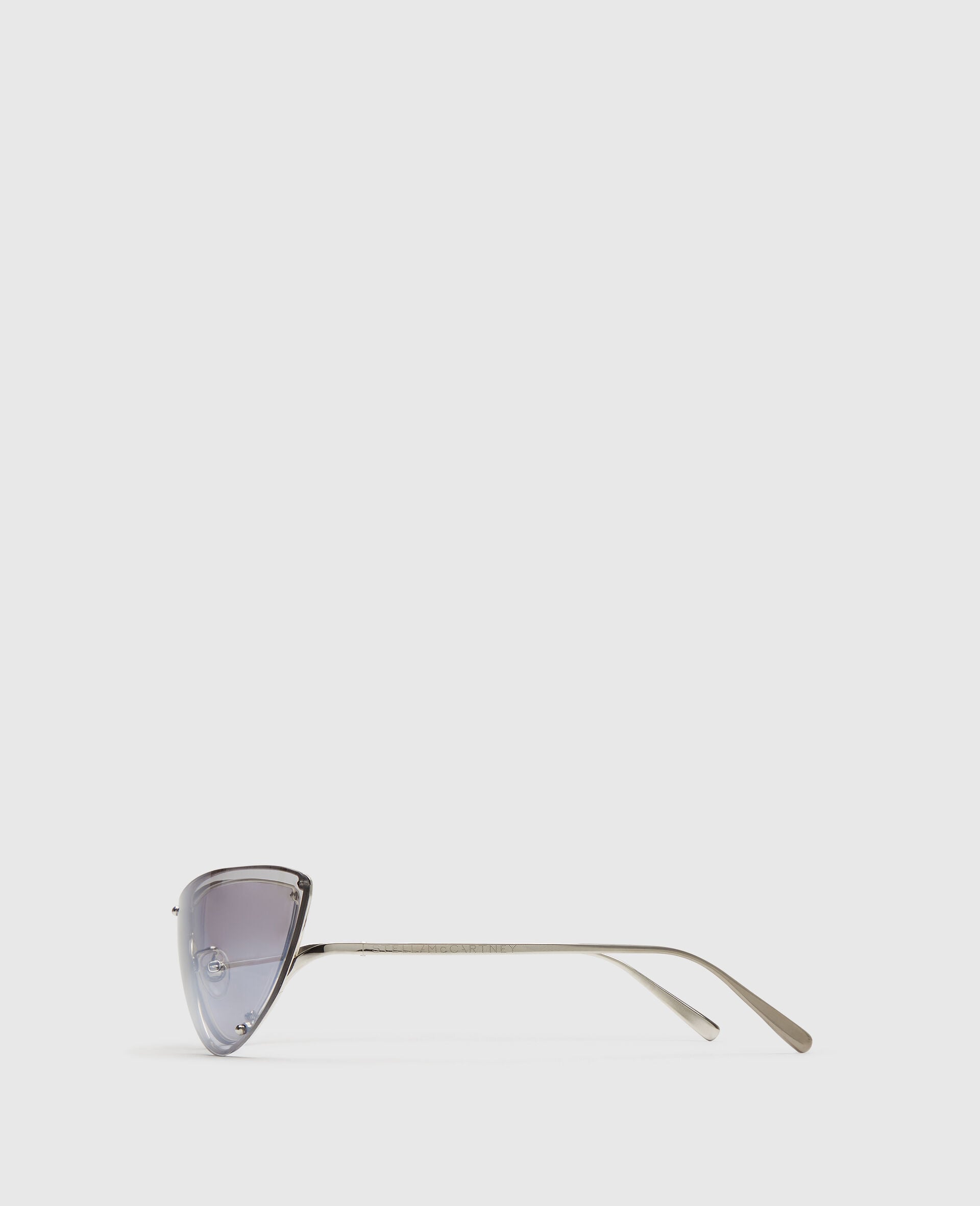 Translucent Cat-Eye Sunglasses-Grey-large image number 2