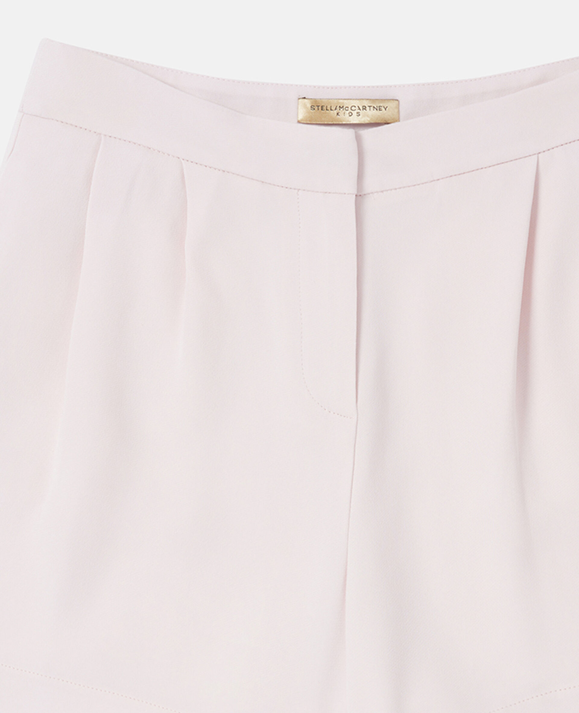 Tailored Pleated Shorts-Pink-large image number 1