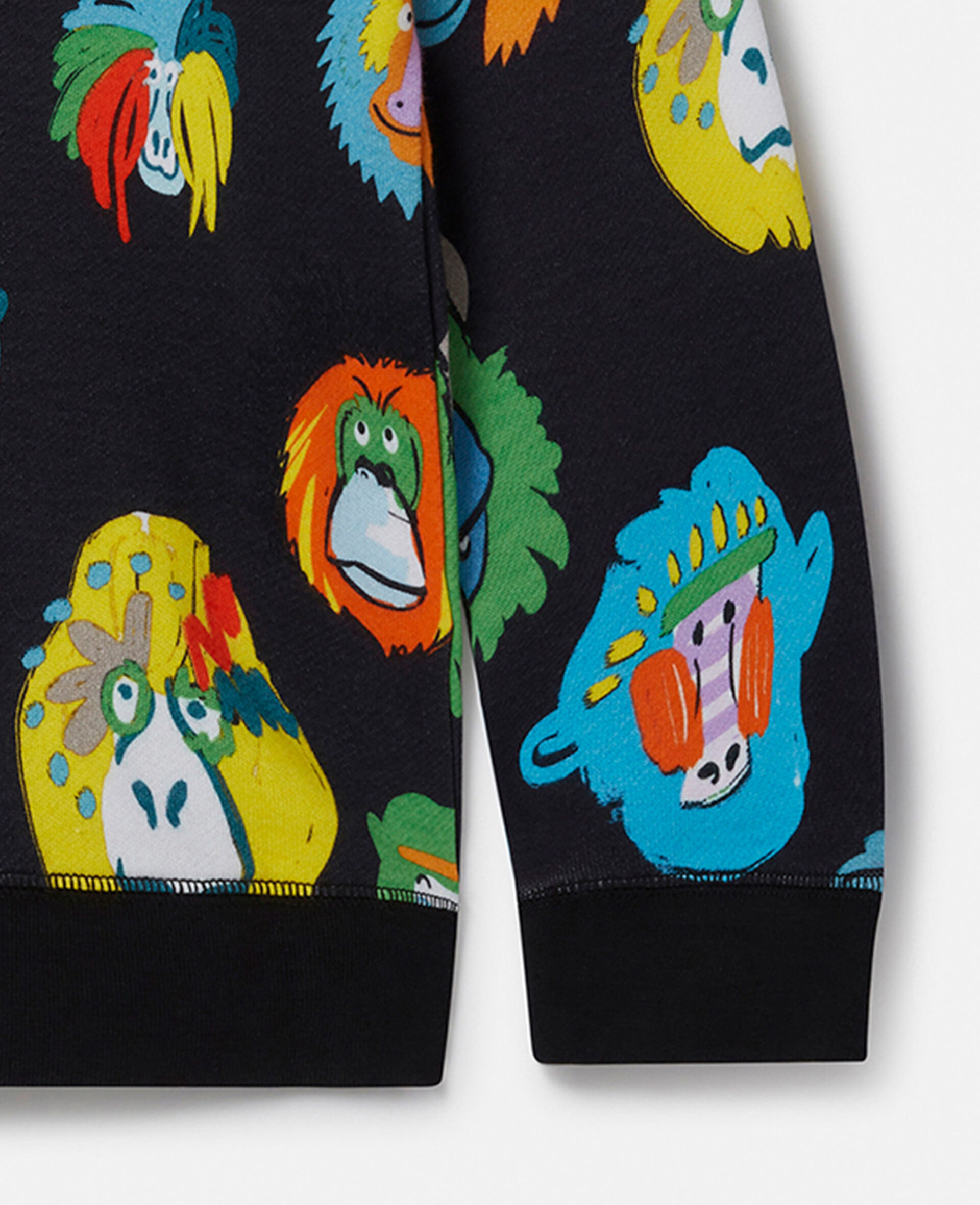 Monkey Print Sweatshirt-Multicolour-large image number 3