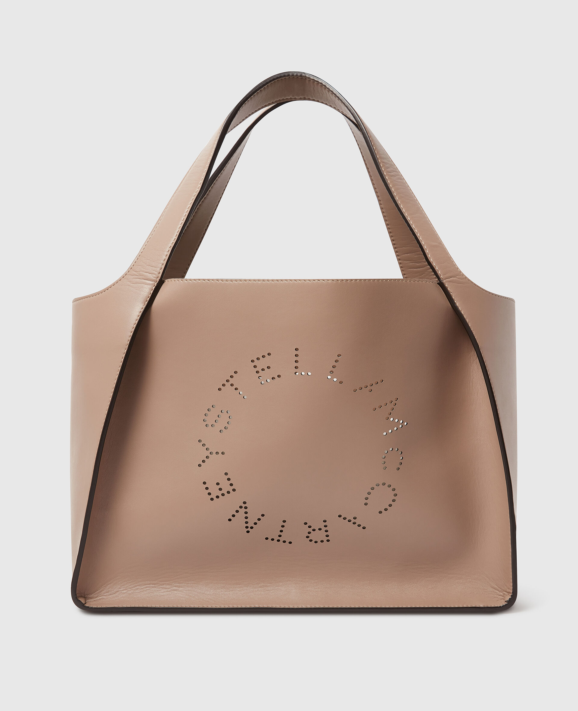 Logo Tote Bag-Beige-medium