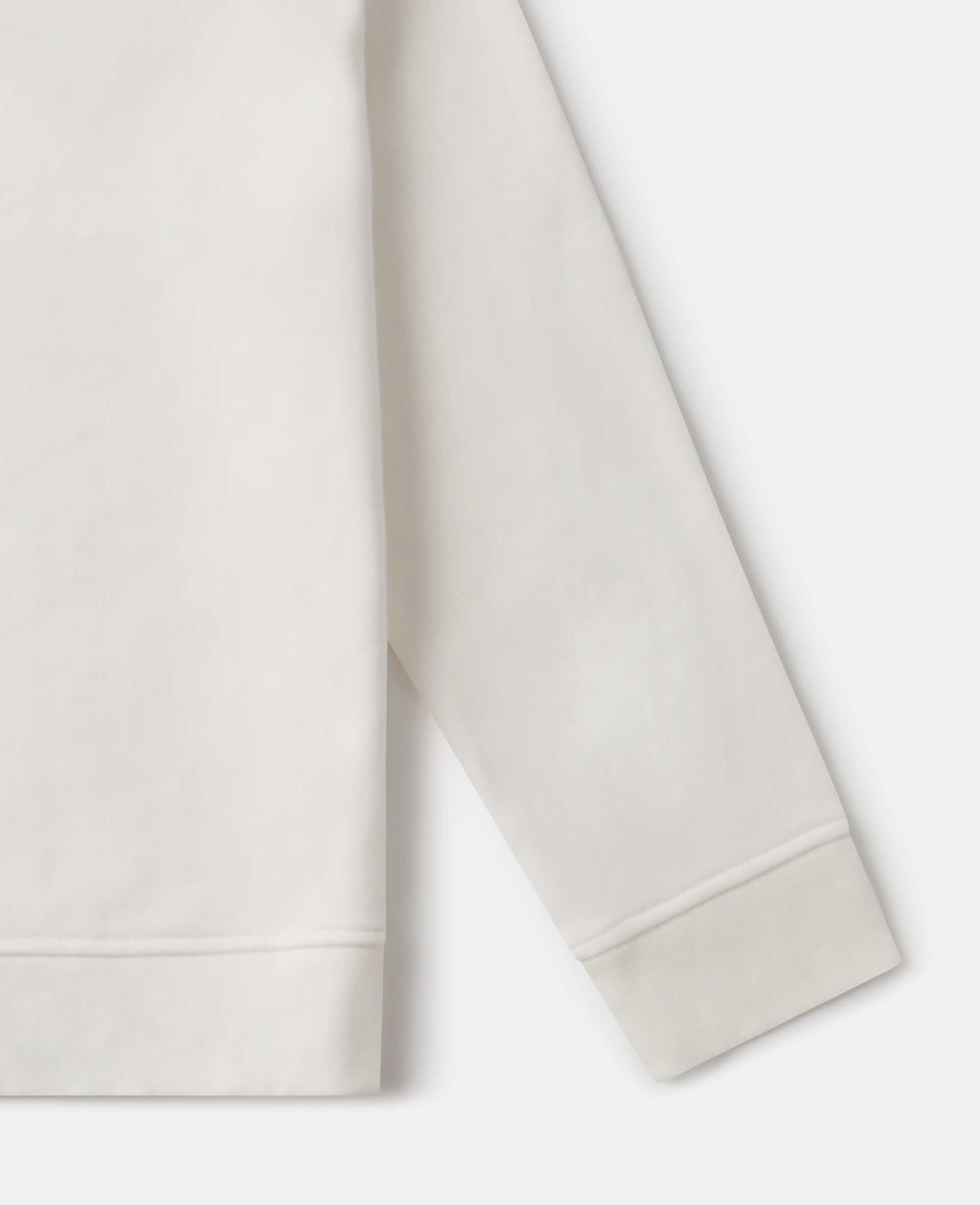 Sweatshirt mit Earth Friends Print und Rundhalsausschnitt-Wei&szlig;-large image number 3