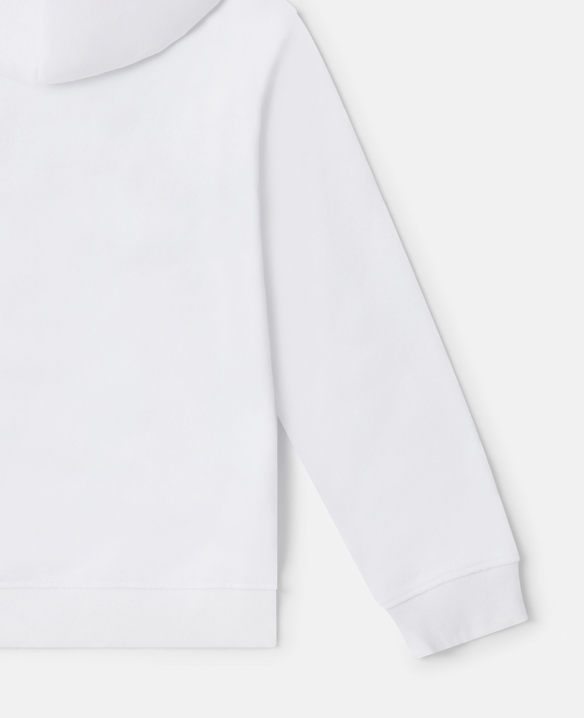 'I Donut Care' Print Oversized Hoodie-White-large image number 3