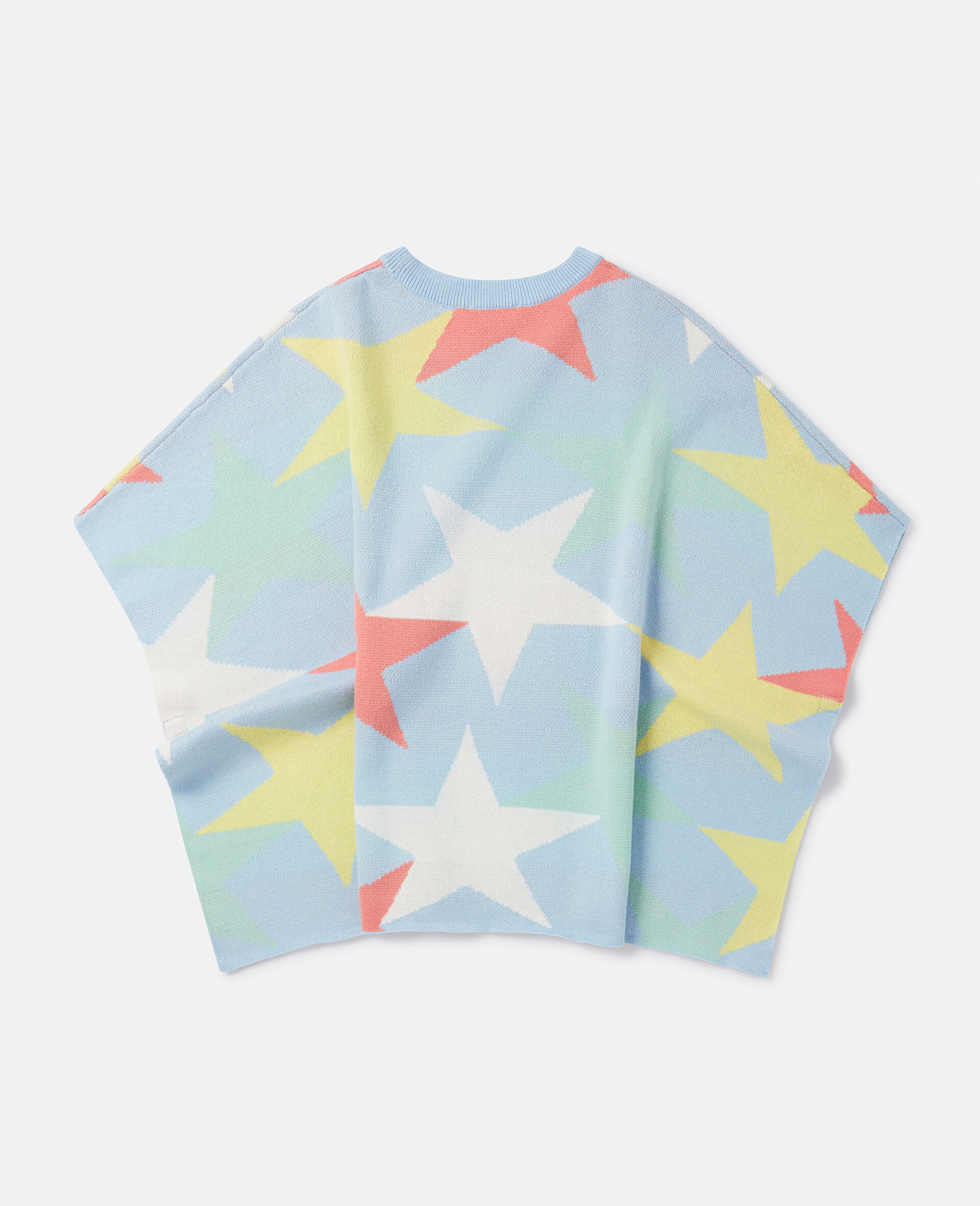 Star Print Poncho-Purple-large Star Print Poncho-Purple-large image number 2