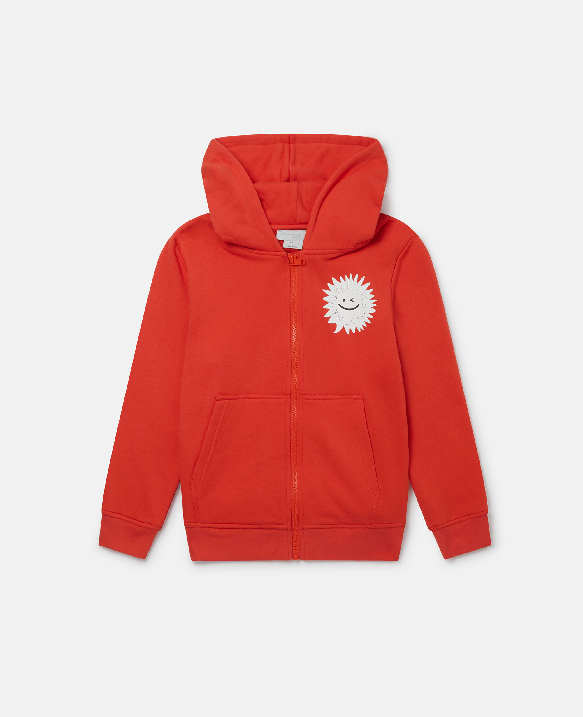 Kids red zip hoodie on sale