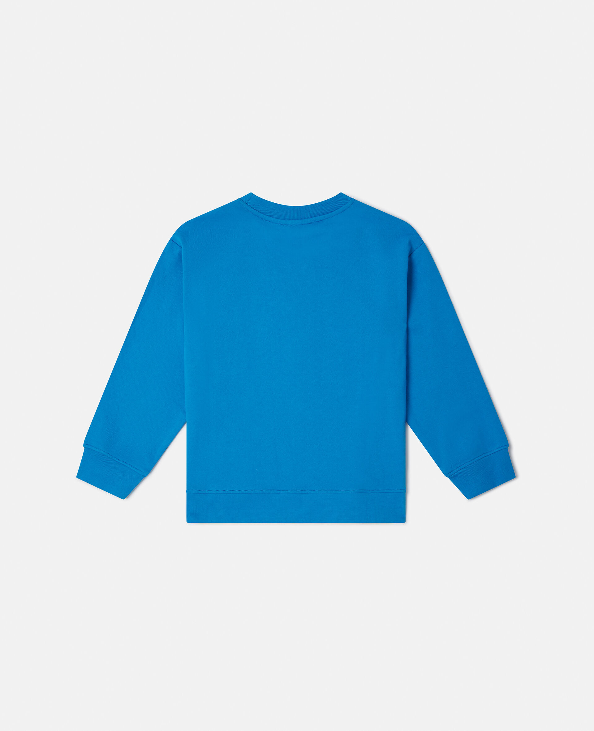 Logo Graphic Sweatshirt-Blue-large image number 2